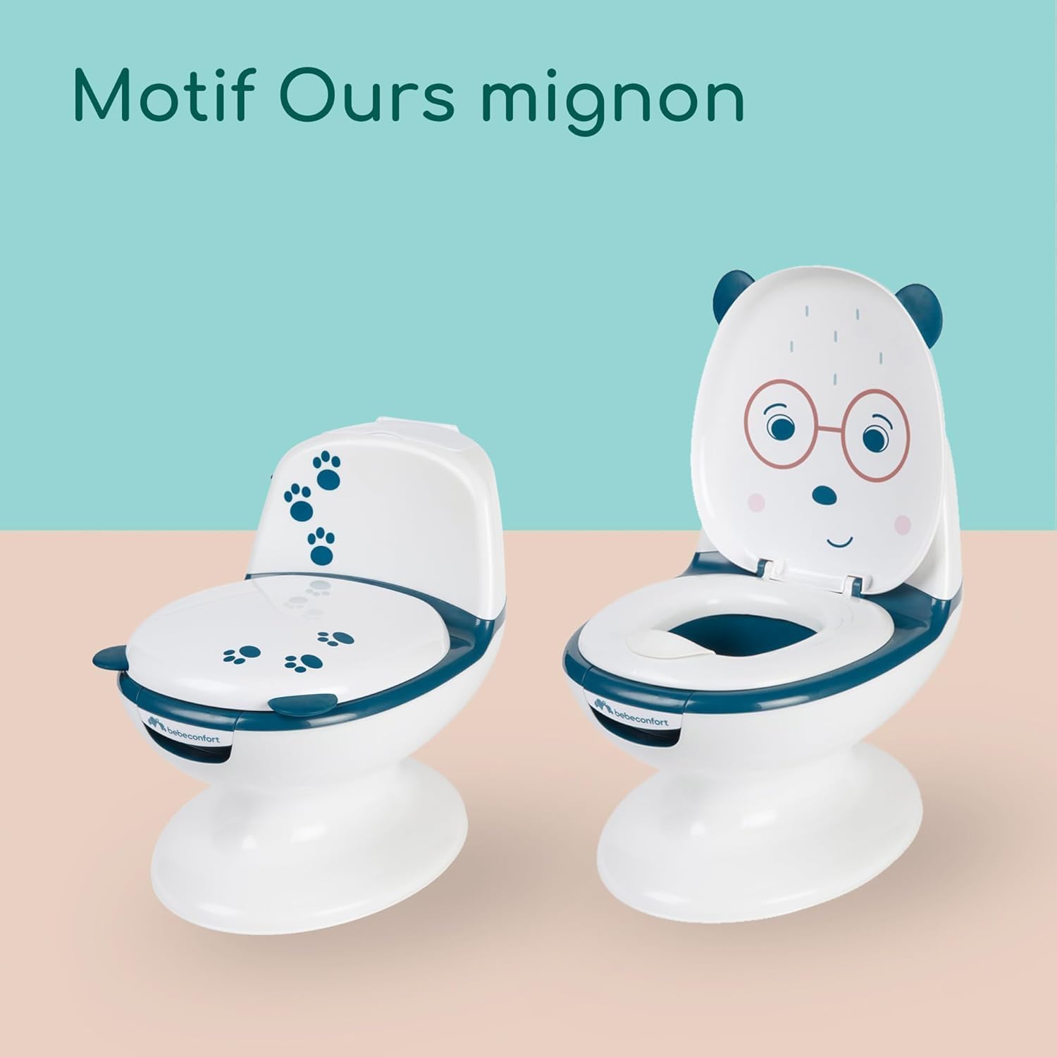 Thumbnail 6 de Bebeconfort Pot Bébé Toilette avec Siège d’Apprentissage – Ours Bleu, 1–3 ans, 0–20 kg