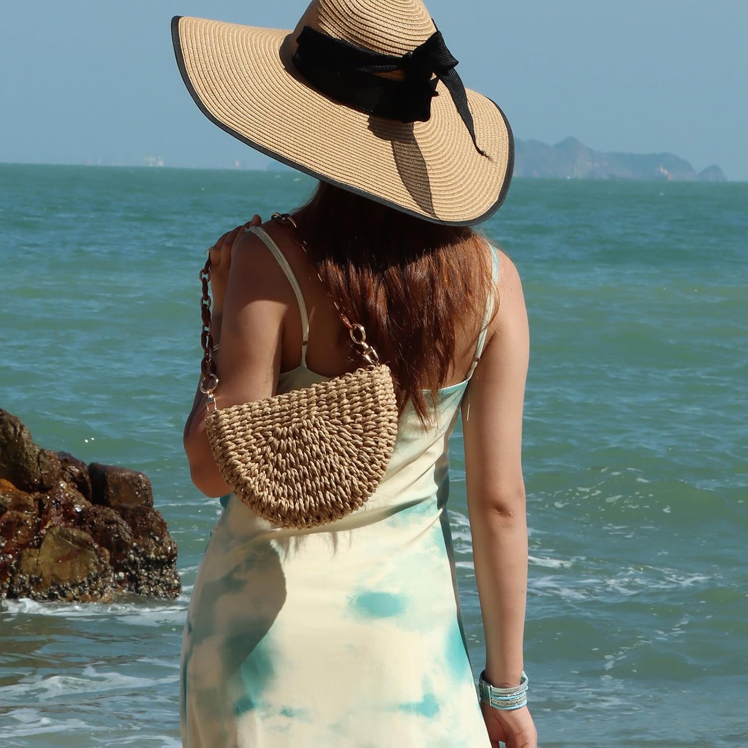 Thumbnail 1 de Fecialy Straw Crossbody Bag