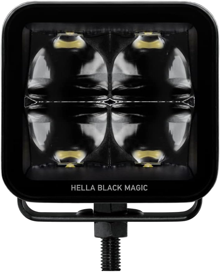 Detalle de HELLA 1Fa 358 176-861 LED Projecteur Longue Portée – Black Magic Cube 3.2