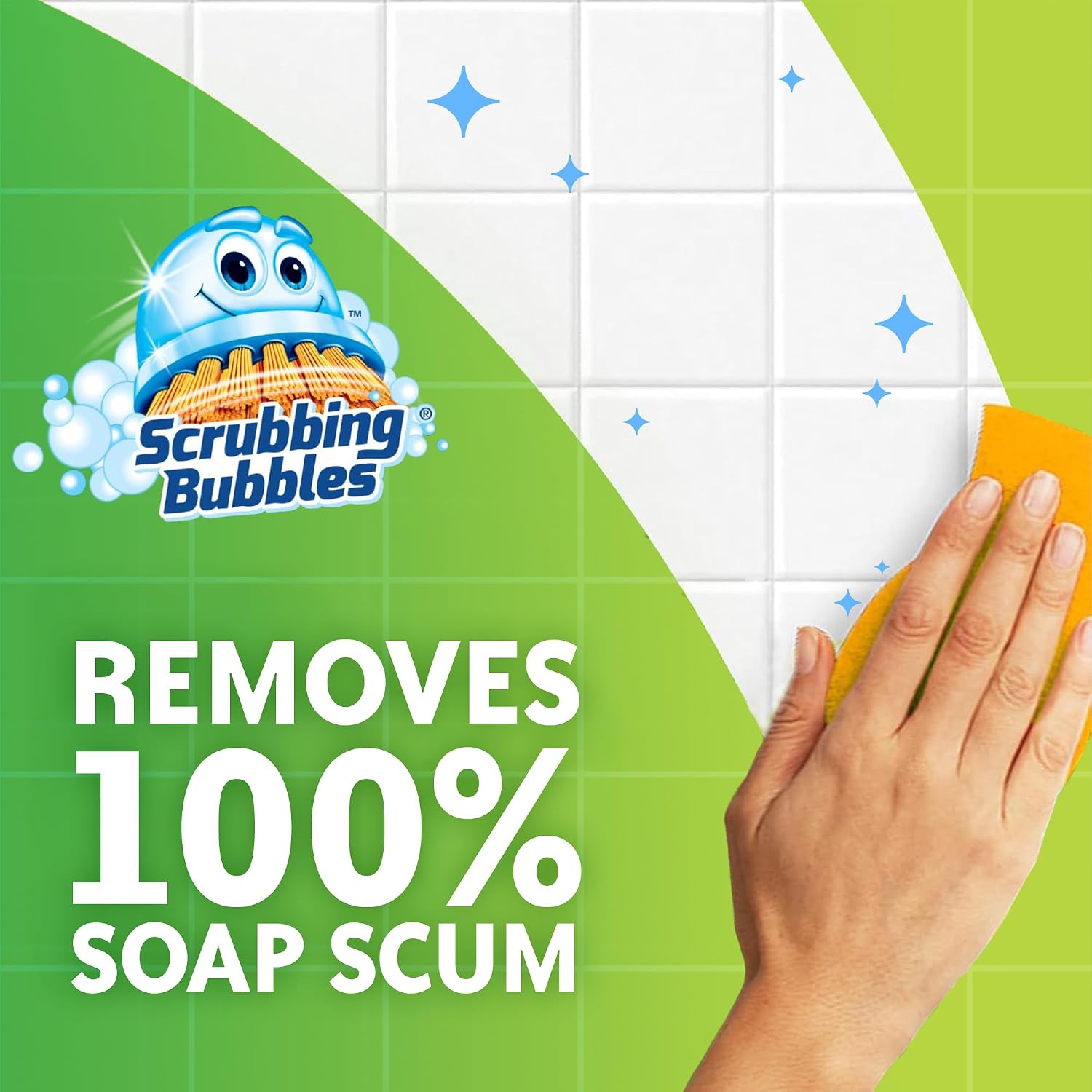 Detalle de Scrubbing Bubbles Mega Bathroom Foam Cleaner with Rainshower Scent (2 x 20oz)