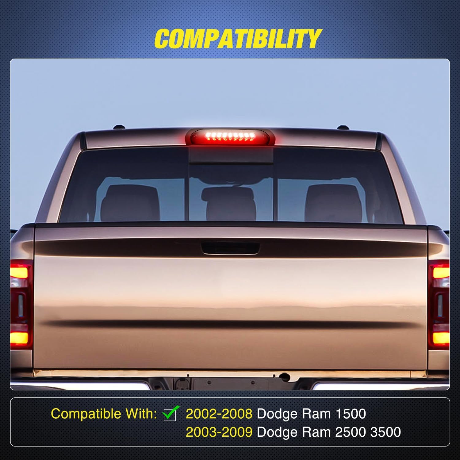 Thumbnail 6 de Nilight Third Brake Light High Mount for RAM 2500 3500