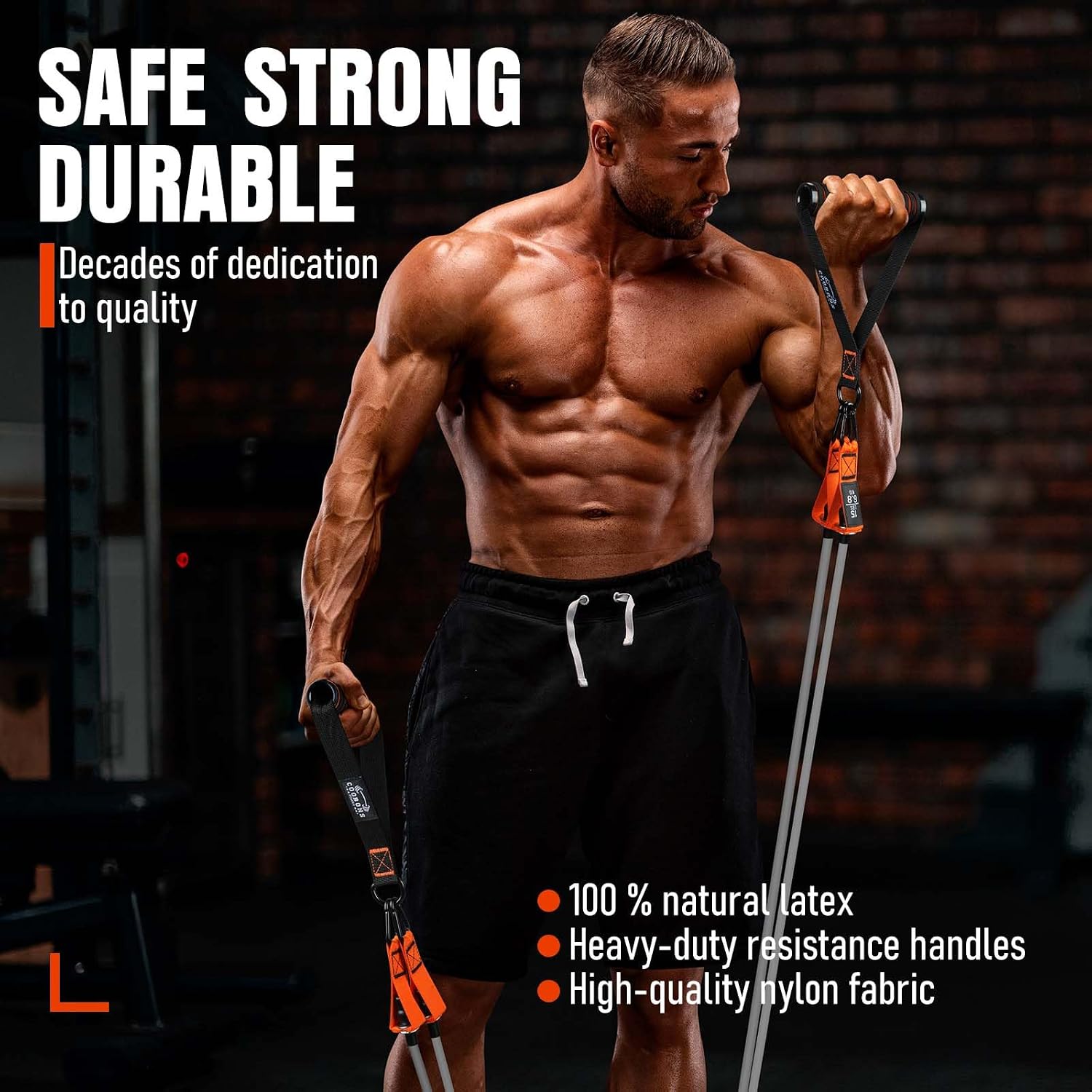 Detalle 2 de 175lb Resistance Bands with Handles 🏋️♀