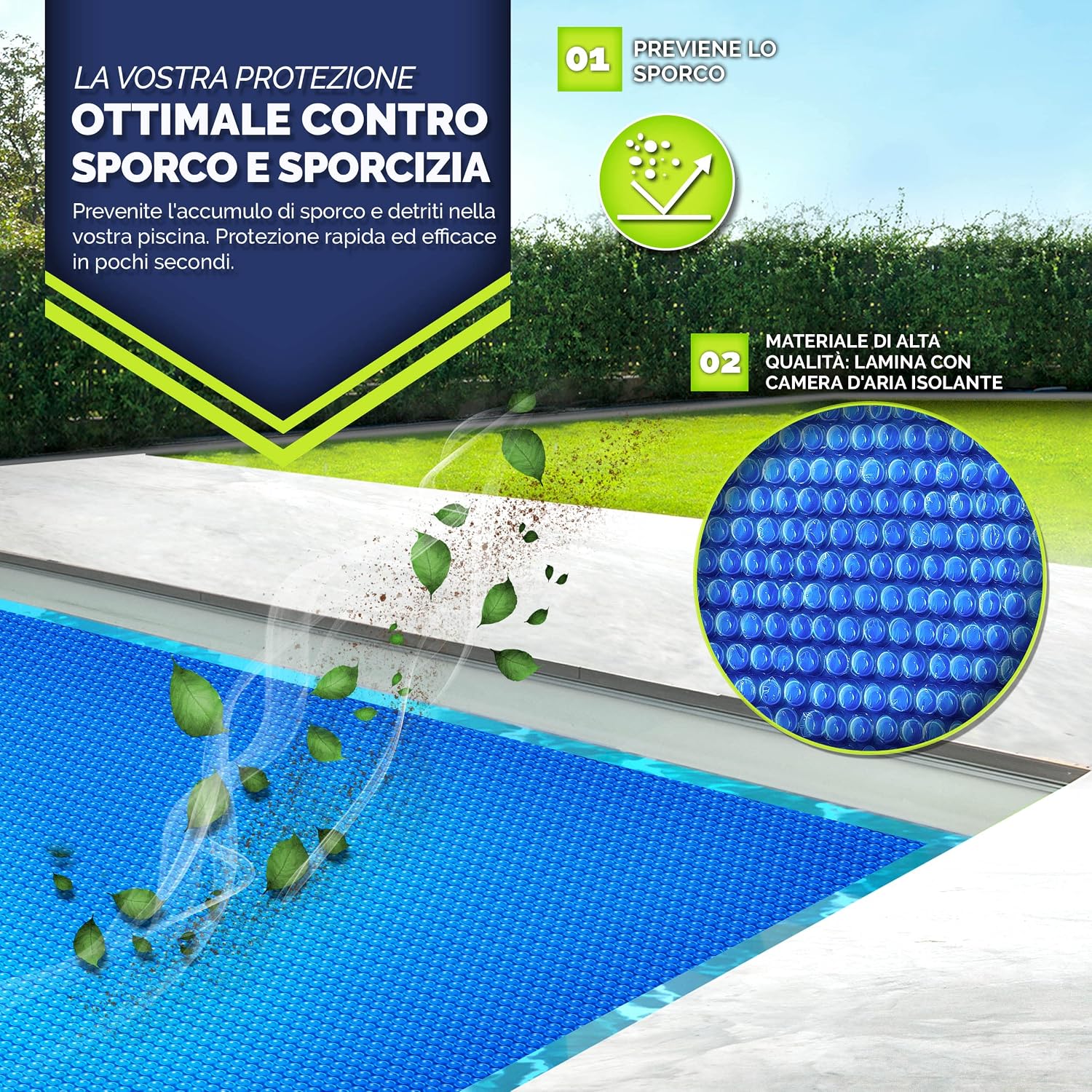 Detalle 2 de tillvex Telo Termico per Piscina 300x200 cm 🏊