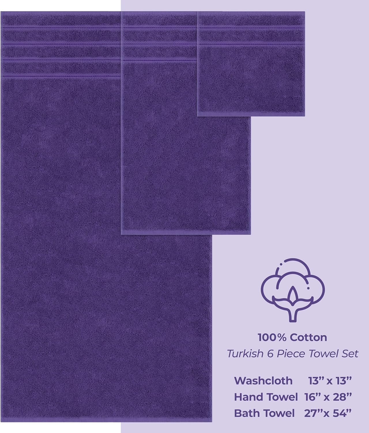 Thumbnail 3 de American Soft Linen Luxury 600 GSM Towel Set