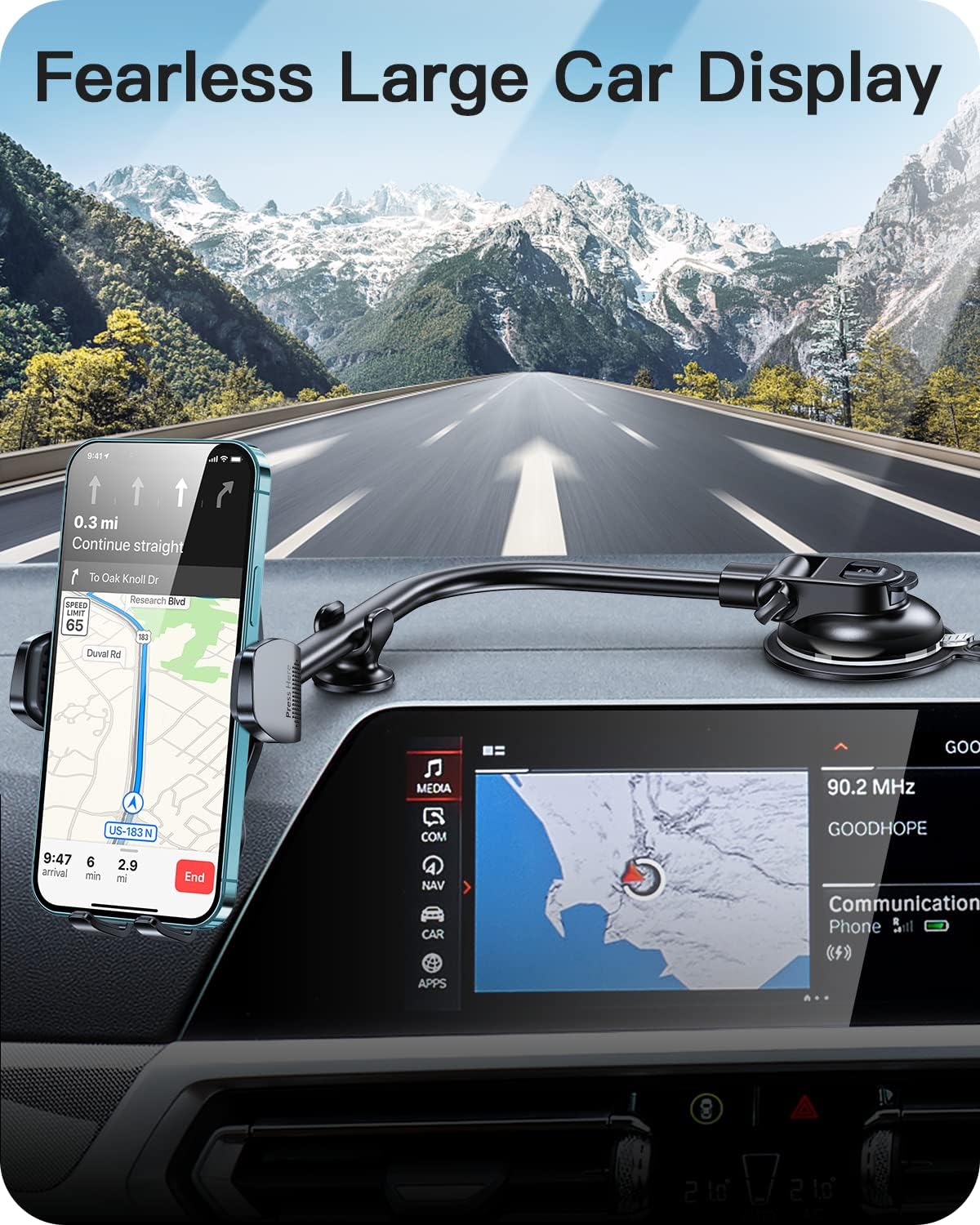 Thumbnail 5 de APPS2Car Gooseneck Truck Phone Holder 33cm