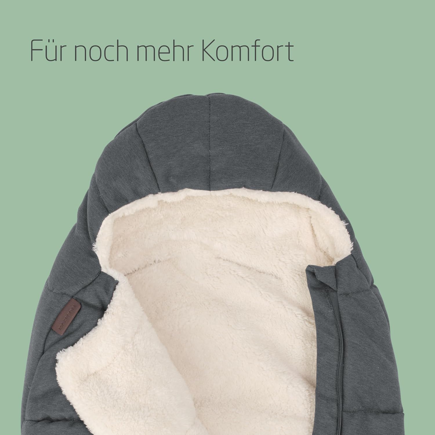 Thumbnail 1 de Maxi-Cosi Fußsack für Babyschalen (45–75 cm) Twillic Graphite – komfortabel, waschmaschinenfest und sicher