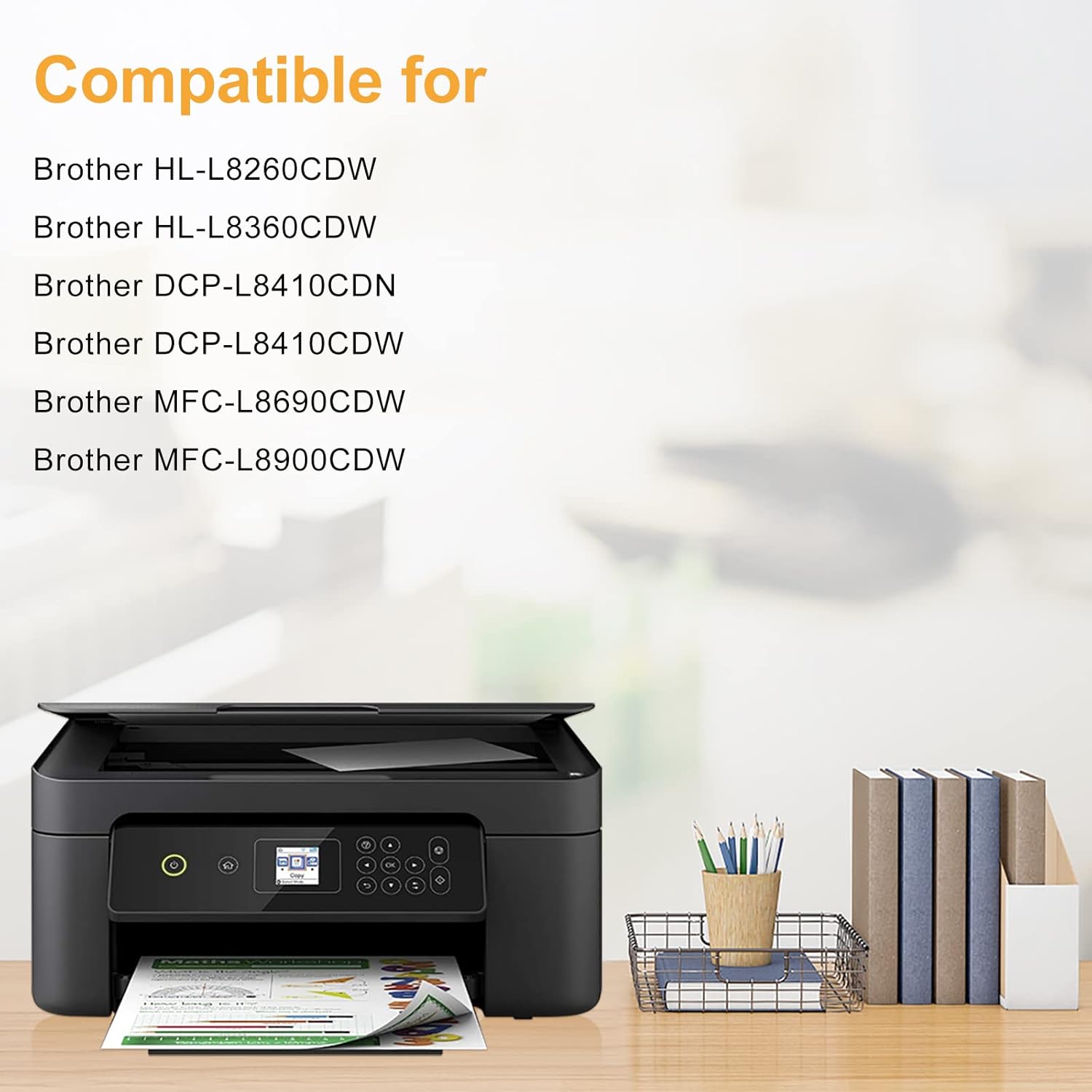 Thumbnail 1 de LeciRoba TN-423 for Brother TN423 TN421 toner and for brother TN-423BK TN-423C TN-423M TN-423Y TN-421 Toner , Use with Brother HL-L8260CDW L8360CDW DCP-L8410CDN L8410CDW MFC-L8690CDW L8900CDW (4-Pack)
LeciRoba TN-423 for Brother TN423 TN421 ton…