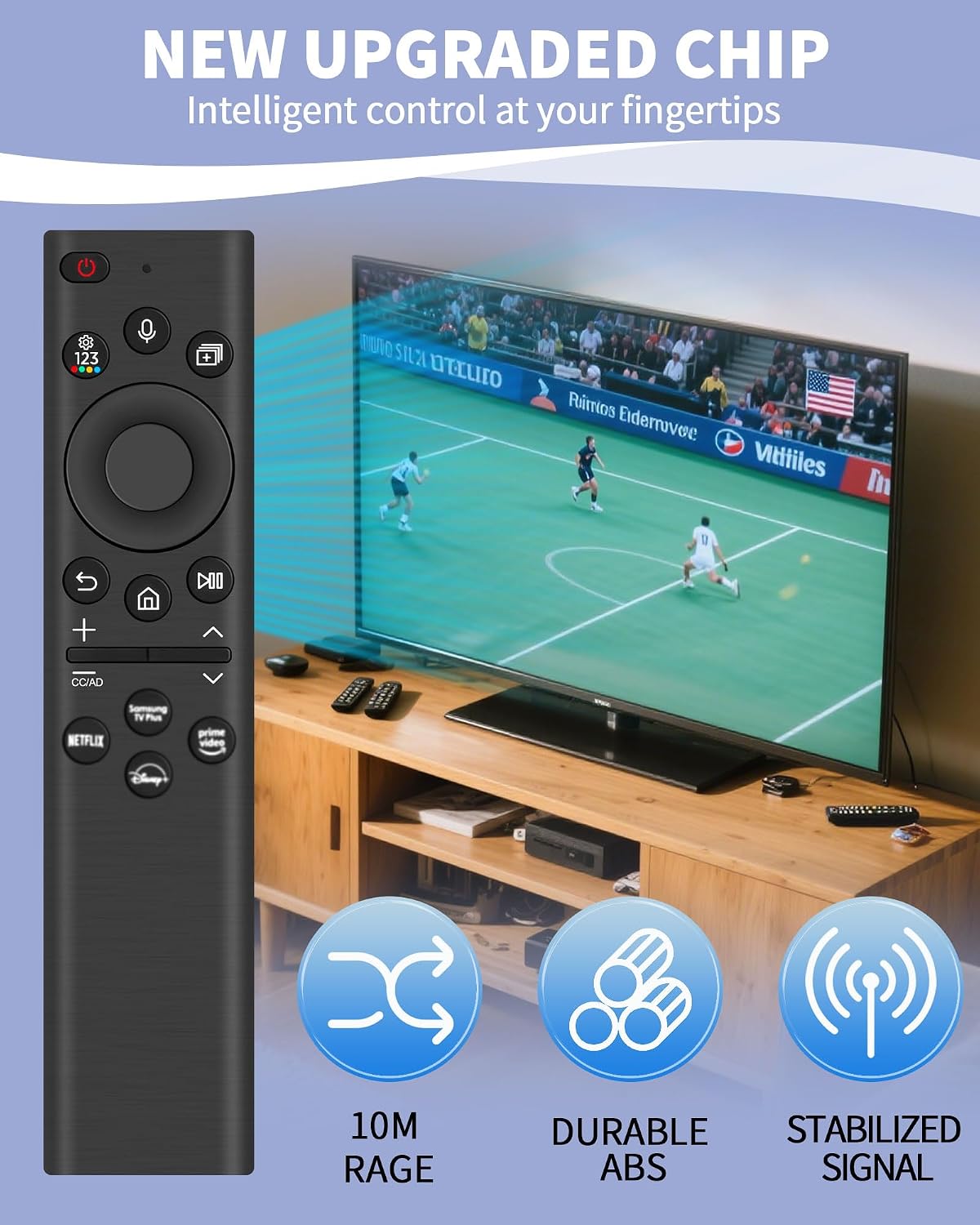 Detalle de Suoxiom B-BN59-01385A zonne-afstandsbediening voor Samsung Smart TV met Bluetooth