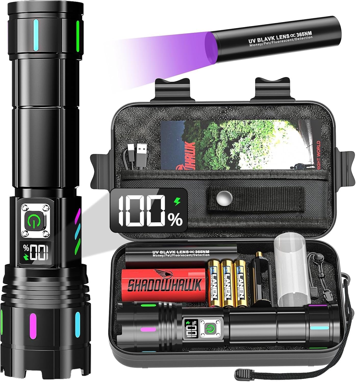 Detalle de Shadowhawk S1618 Taschenlampe 500000 Lumen