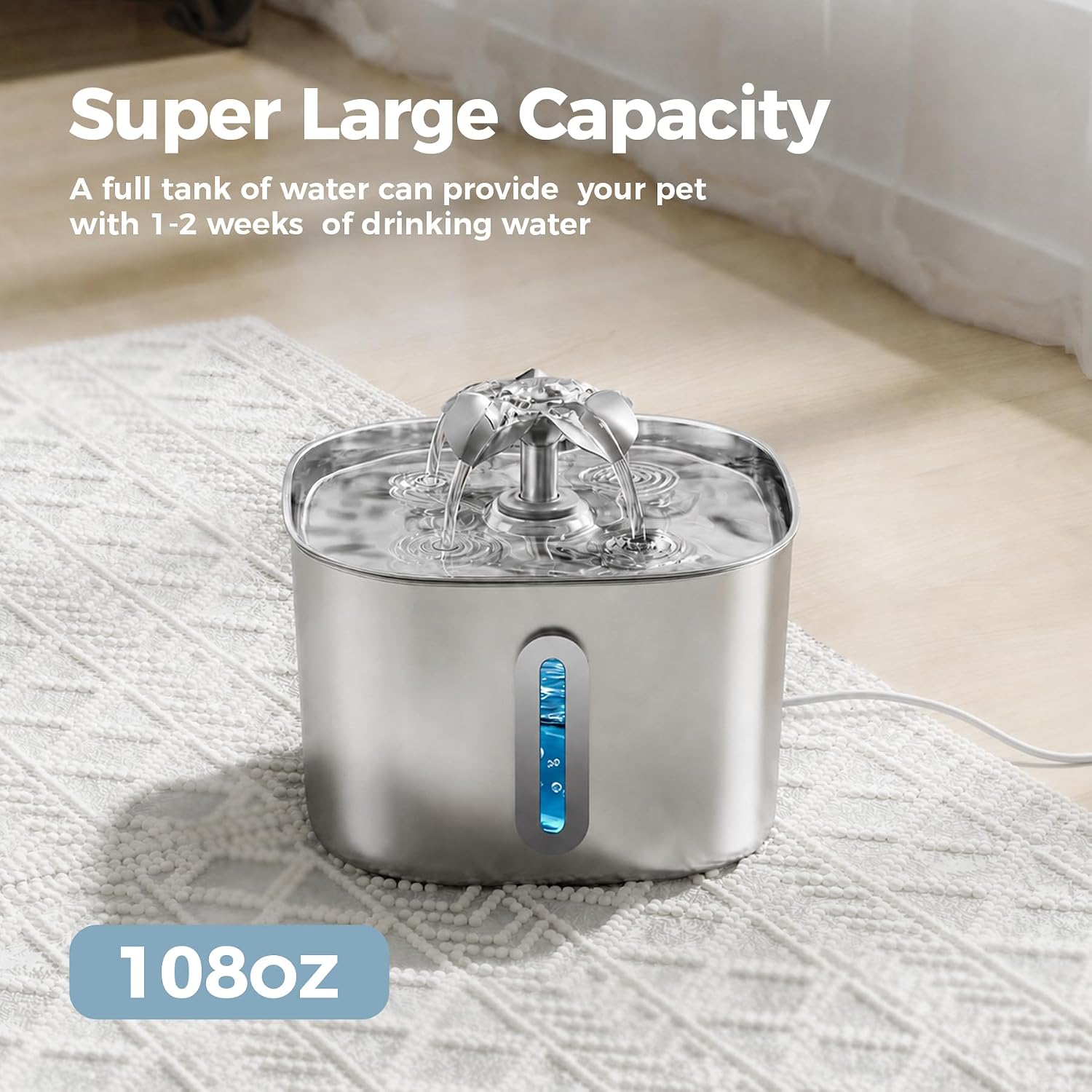 Detalle de MOGOBABA Cat Water Fountain 3.2L
