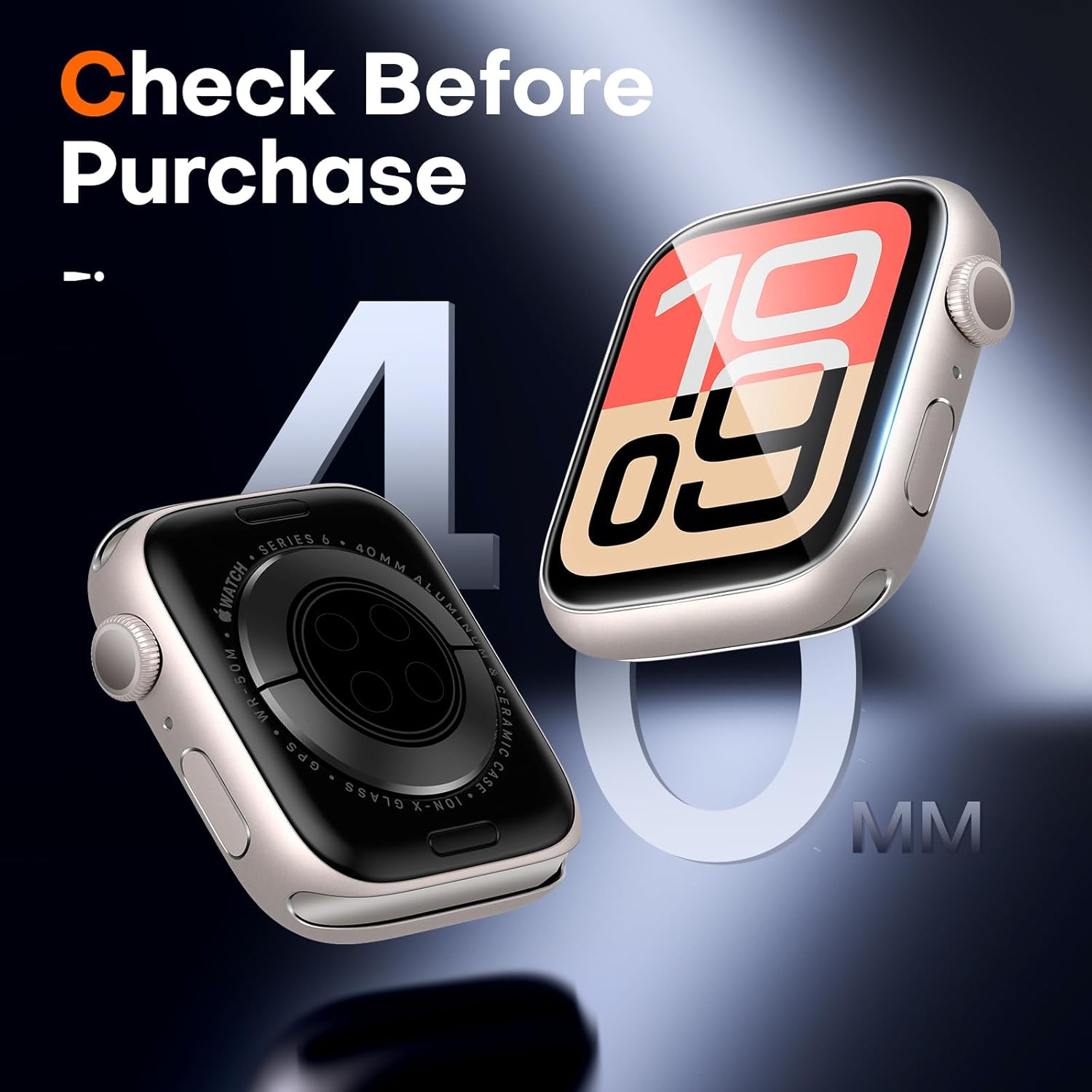 Thumbnail 1 de LϟK Screen Protector for Apple Watch 40mm