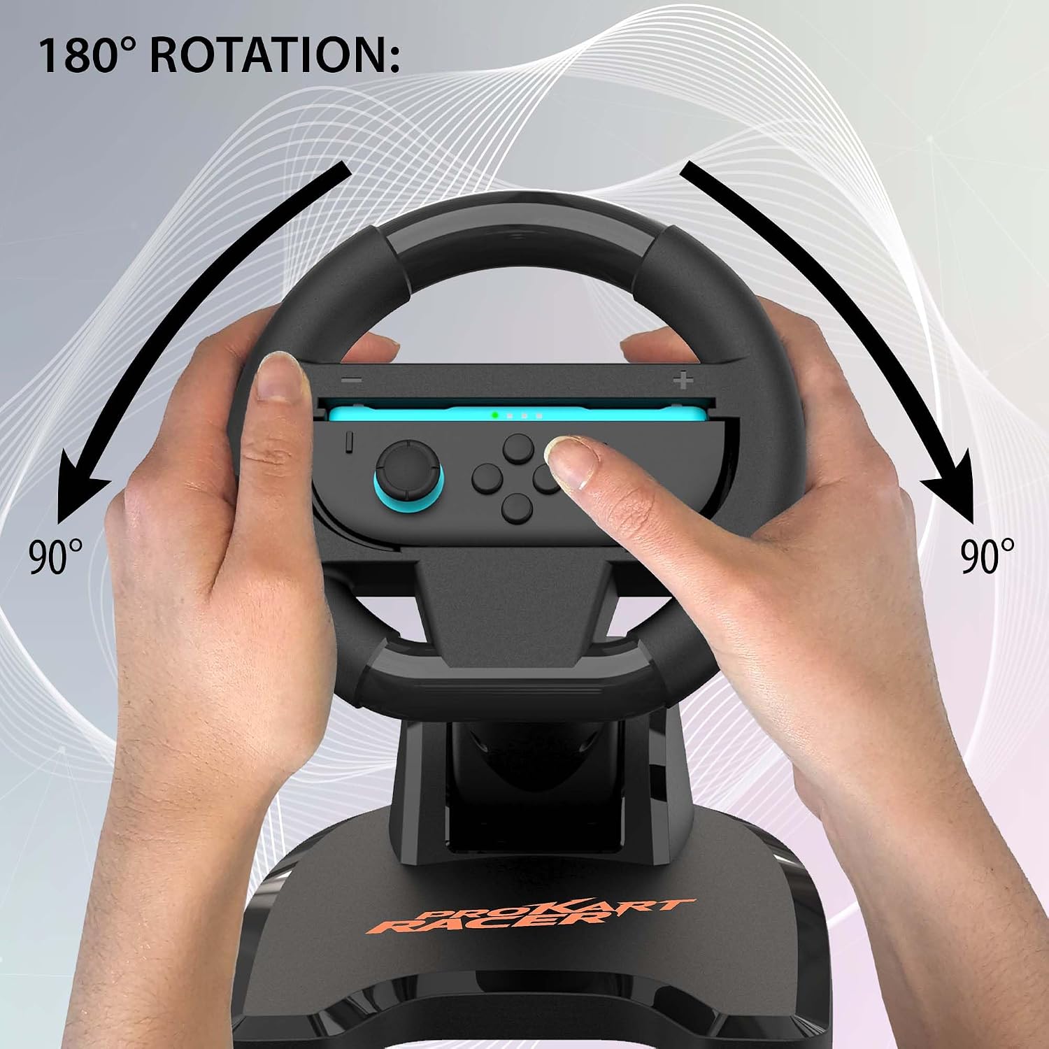 Detalle de Subsonic lot de 2 volants de course pour Joy-Con Switch et Switch 2 (noir)