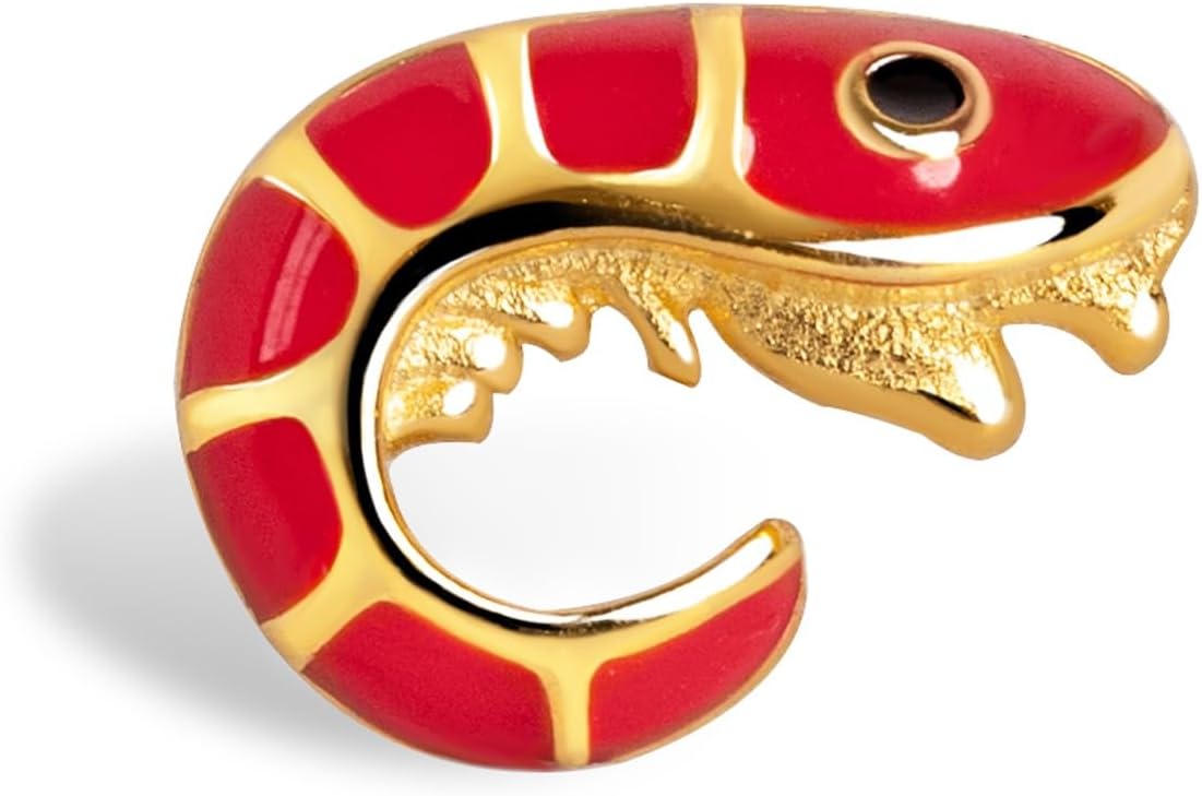 Detalle de SINGULARU Orecchino Prawn Enamel 11,3 mm