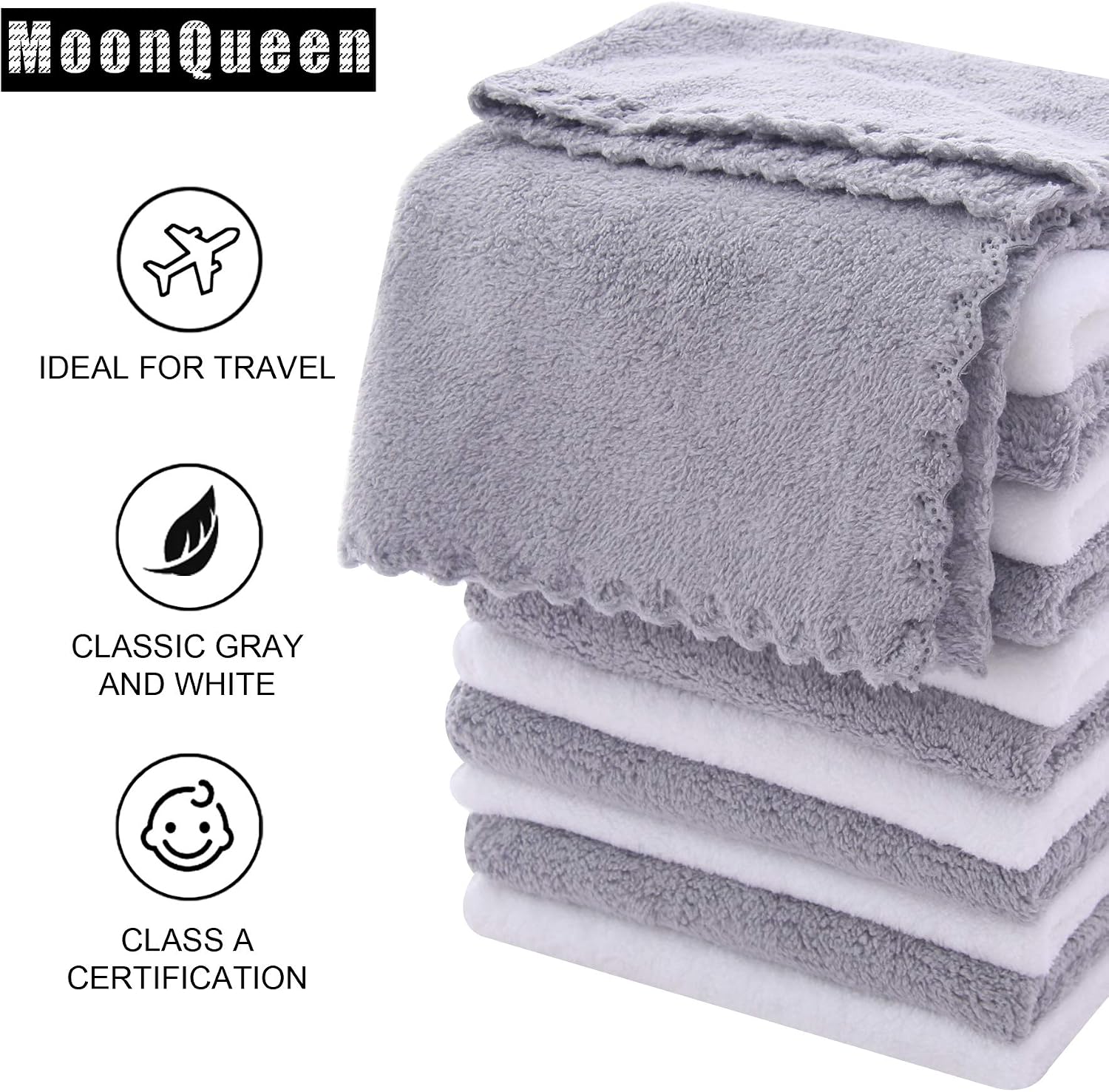 Thumbnail 4 de MOONQUEEN microfiber washcloths, 12-pack