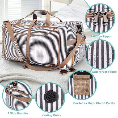 Thumbnail 4 de VS VOGSHOW Vogshow bolsa de viaje plegable grande impermeable 80L con compartimento para zapatos