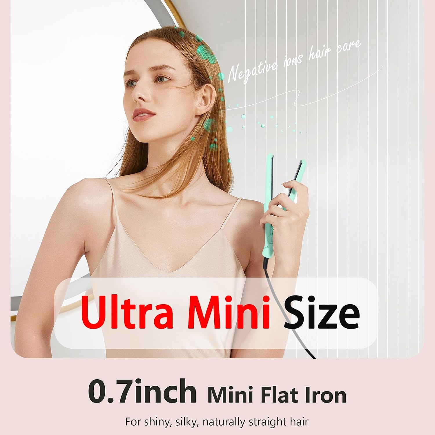 Detalle de ANGENIL Pro Green mini straightener 2 in 1