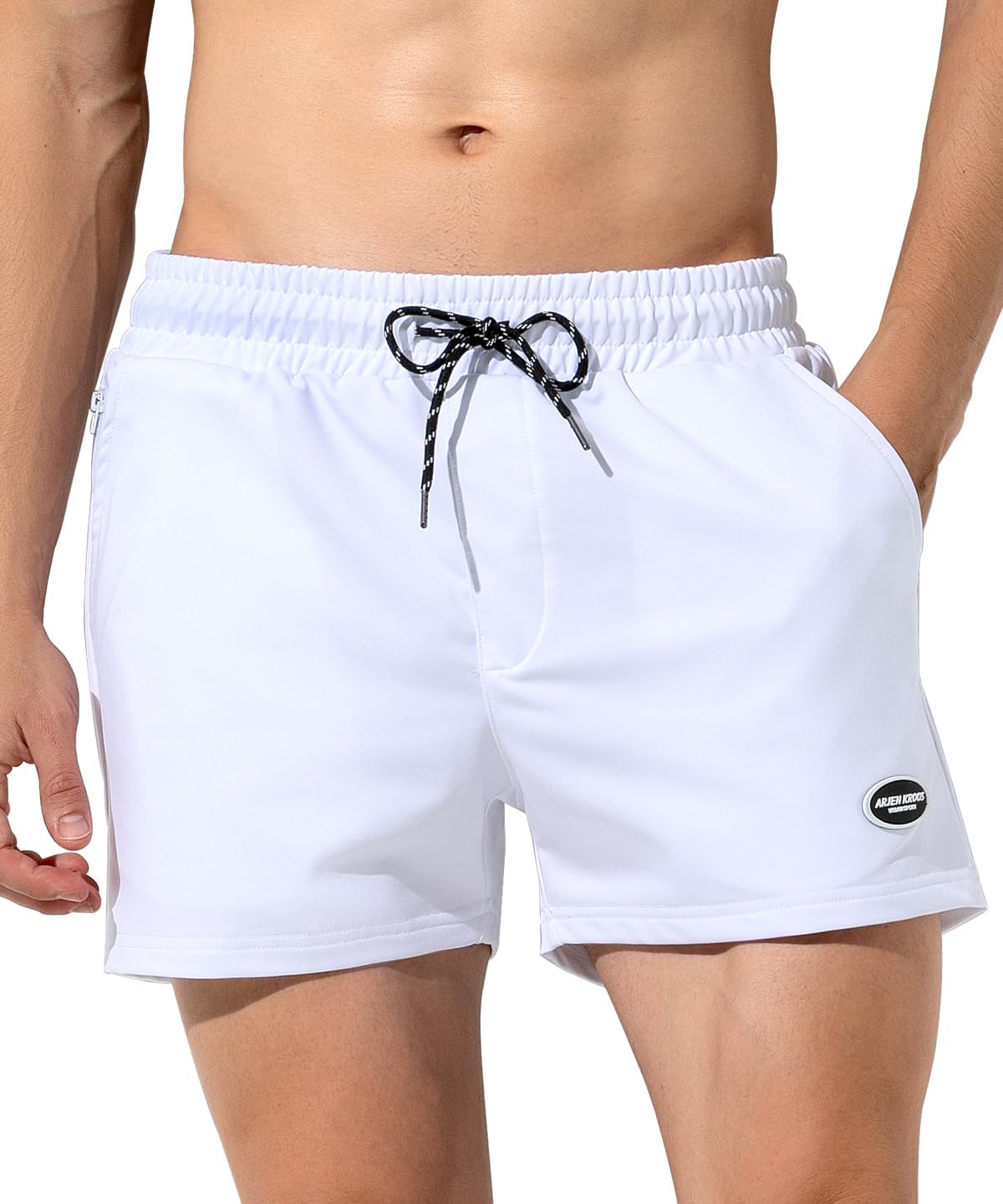 Thumbnail 6 de Mauro Kane Men’s Sweat Shorts 3 Inch with Zip Pockets – Casual Summer Running Shorts
