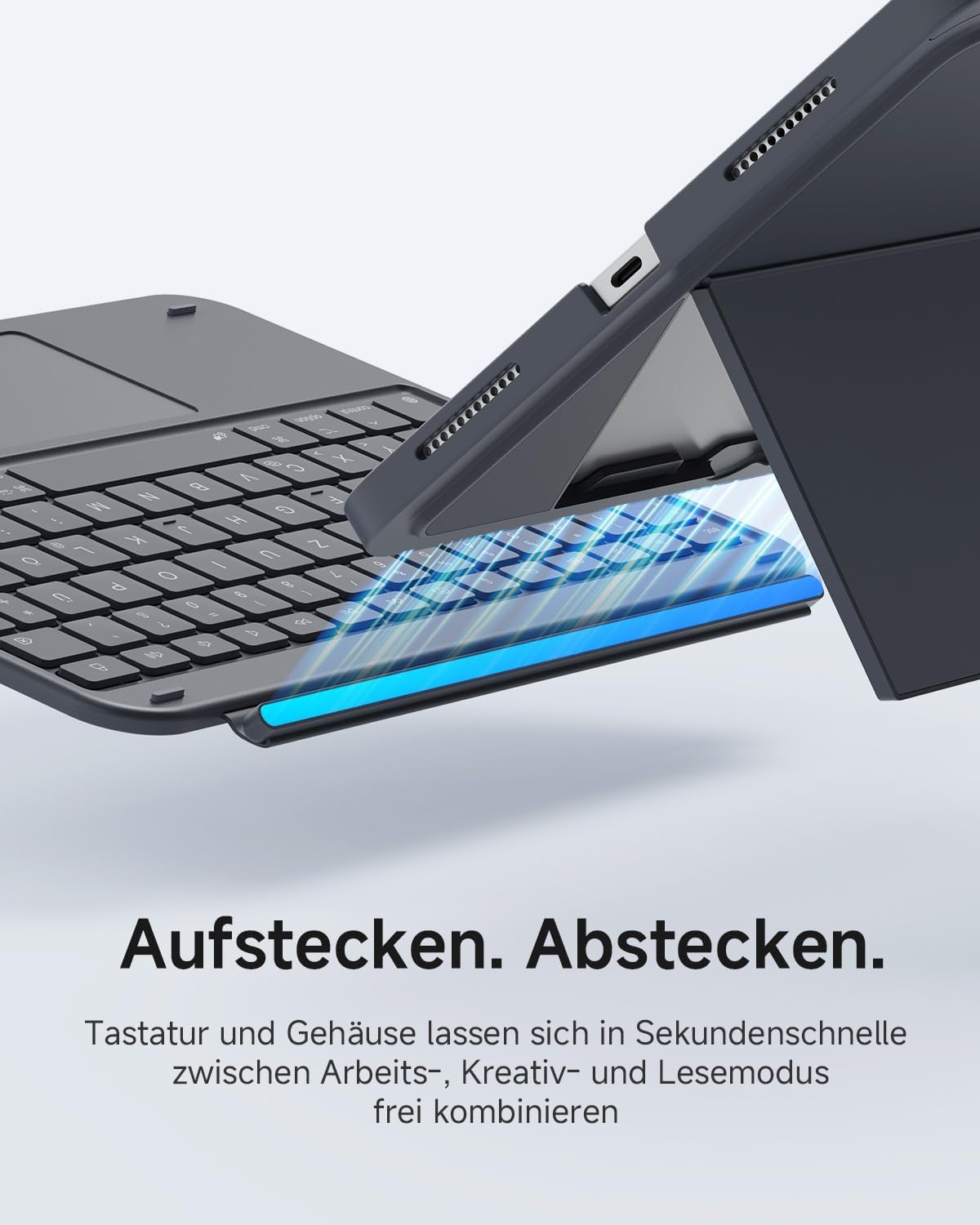Thumbnail 4 de CACOE iPad 11 Hülle mit Tastatur A16 2025