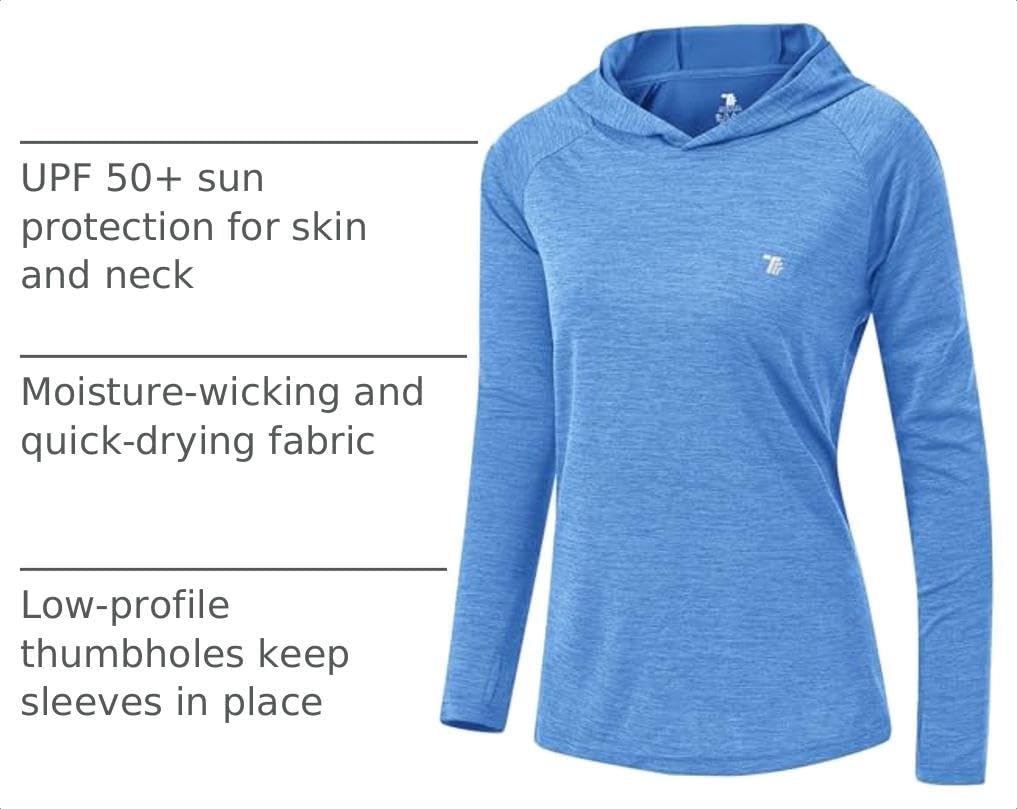 Detalle de TBMPOY Women's Sun Protection Hoodie Shirt