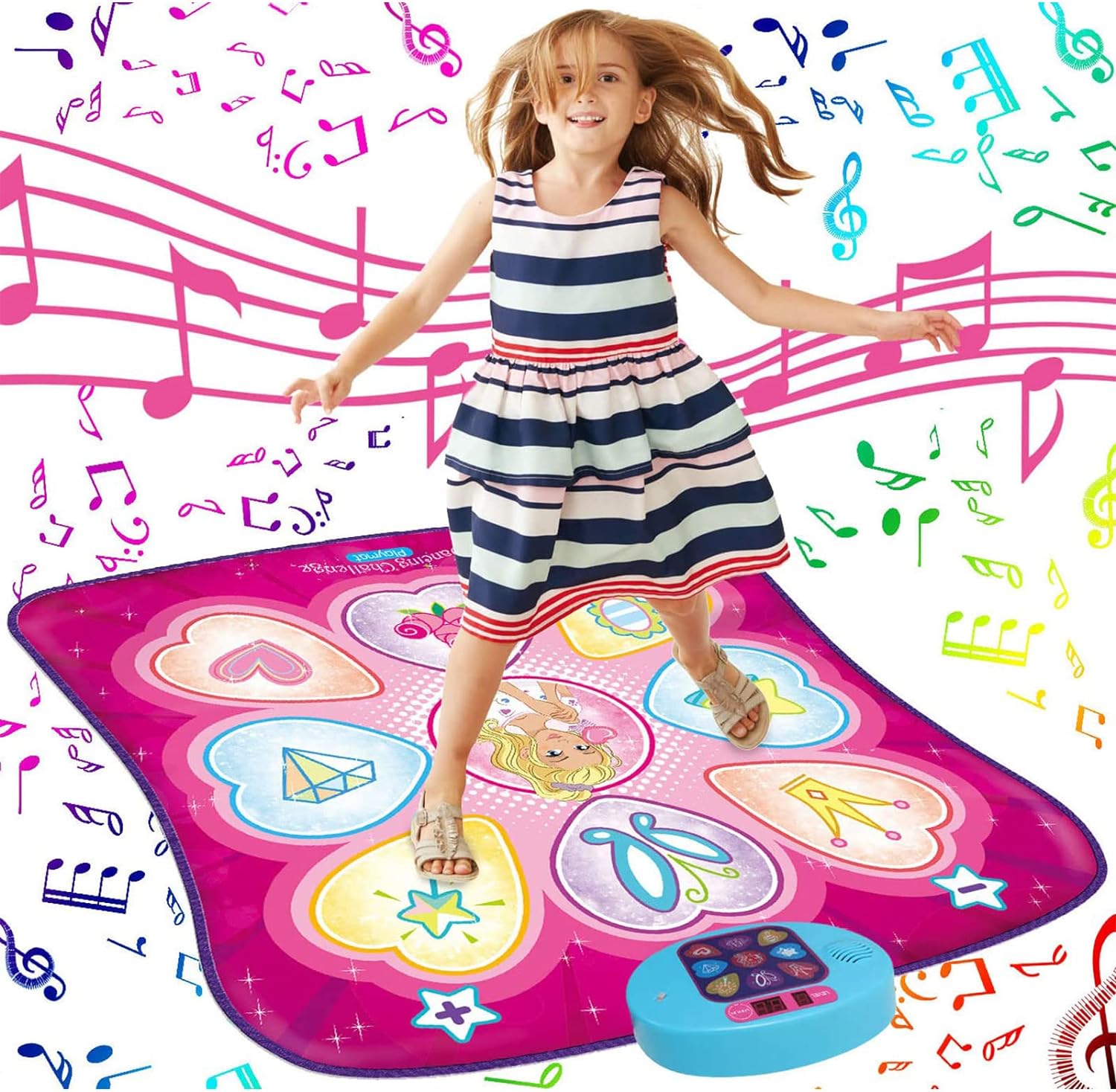 Detalle de SUNLIN Dance Mat 3-Level Rhythm Game Pad 🕺