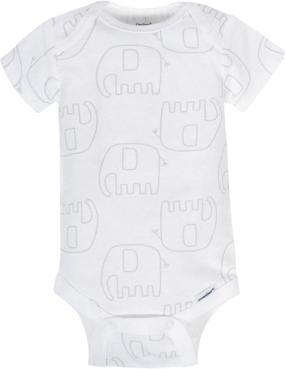 Detalle 2 de Gerber 8 pack Baby Neutral ANIMALS Short Sleeve Onesies