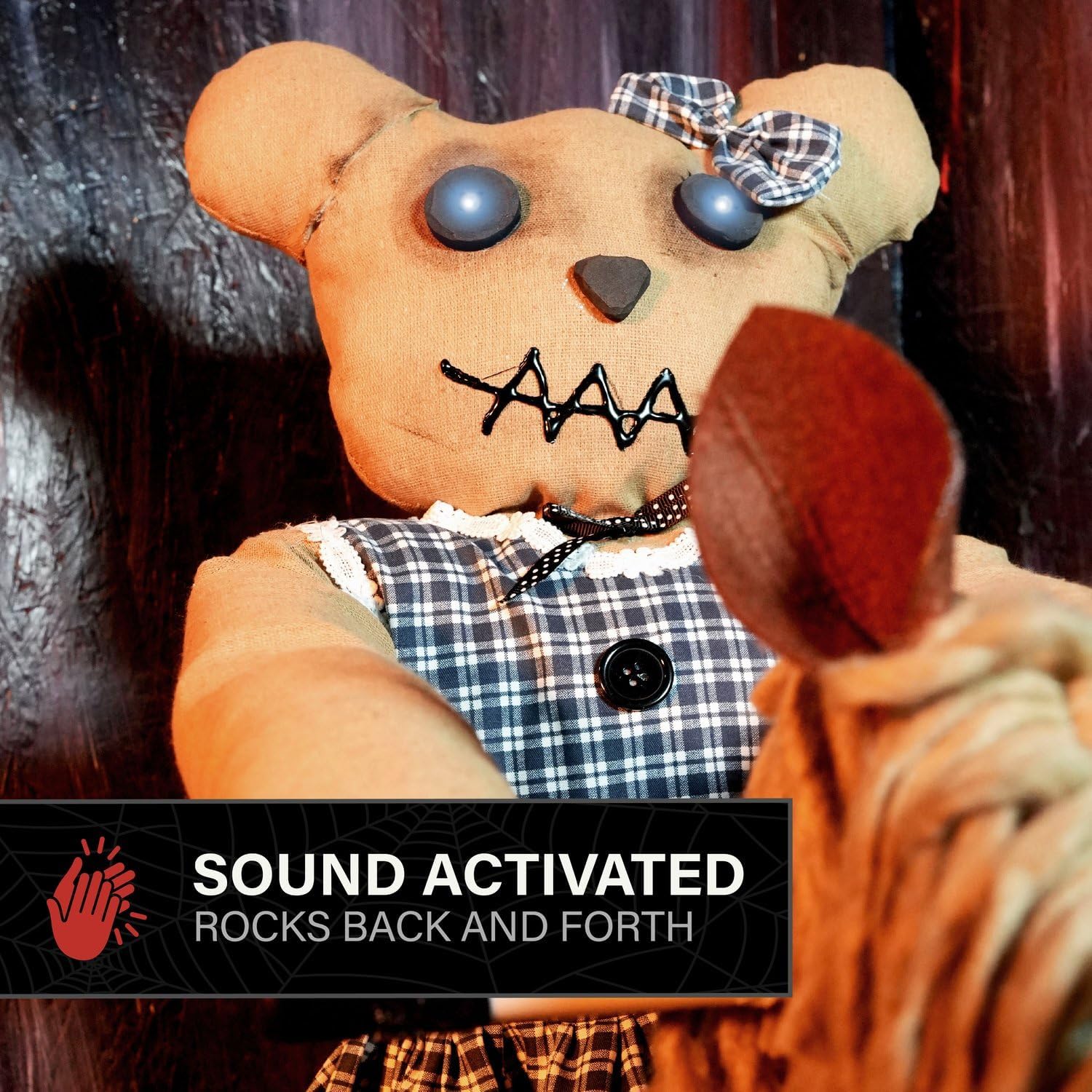 Detalle de Haunted Hill Farm Bear Animatronic, 2.1-Ft.