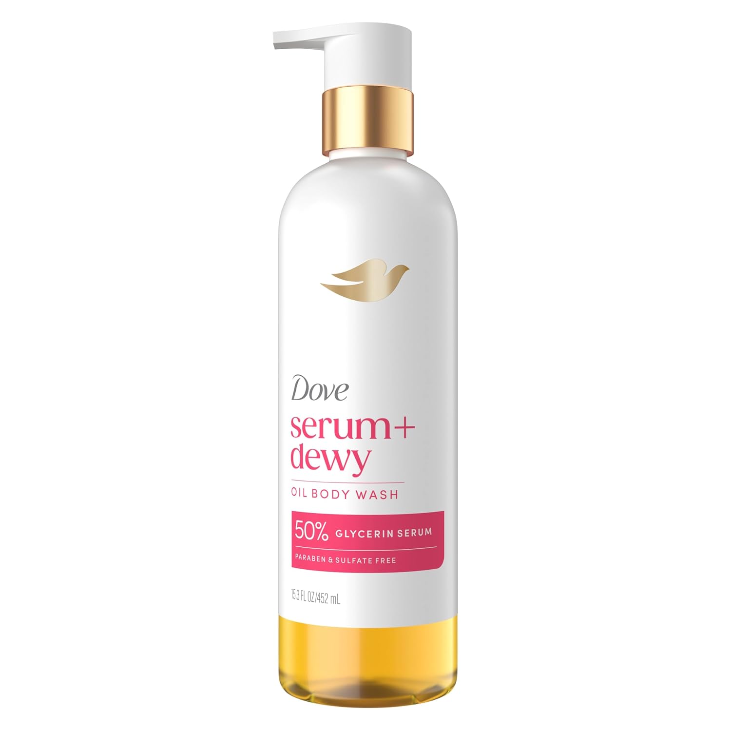 Detalle de Dove 011111061682 Serum+ Dewy Shower Oil Body Wash, Coconut & Geranium