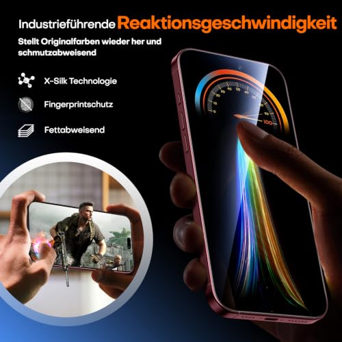 Thumbnail 8 de TAURI Panzerglas für iPhone 18 Pro 6,3 Zoll – 2er Set
