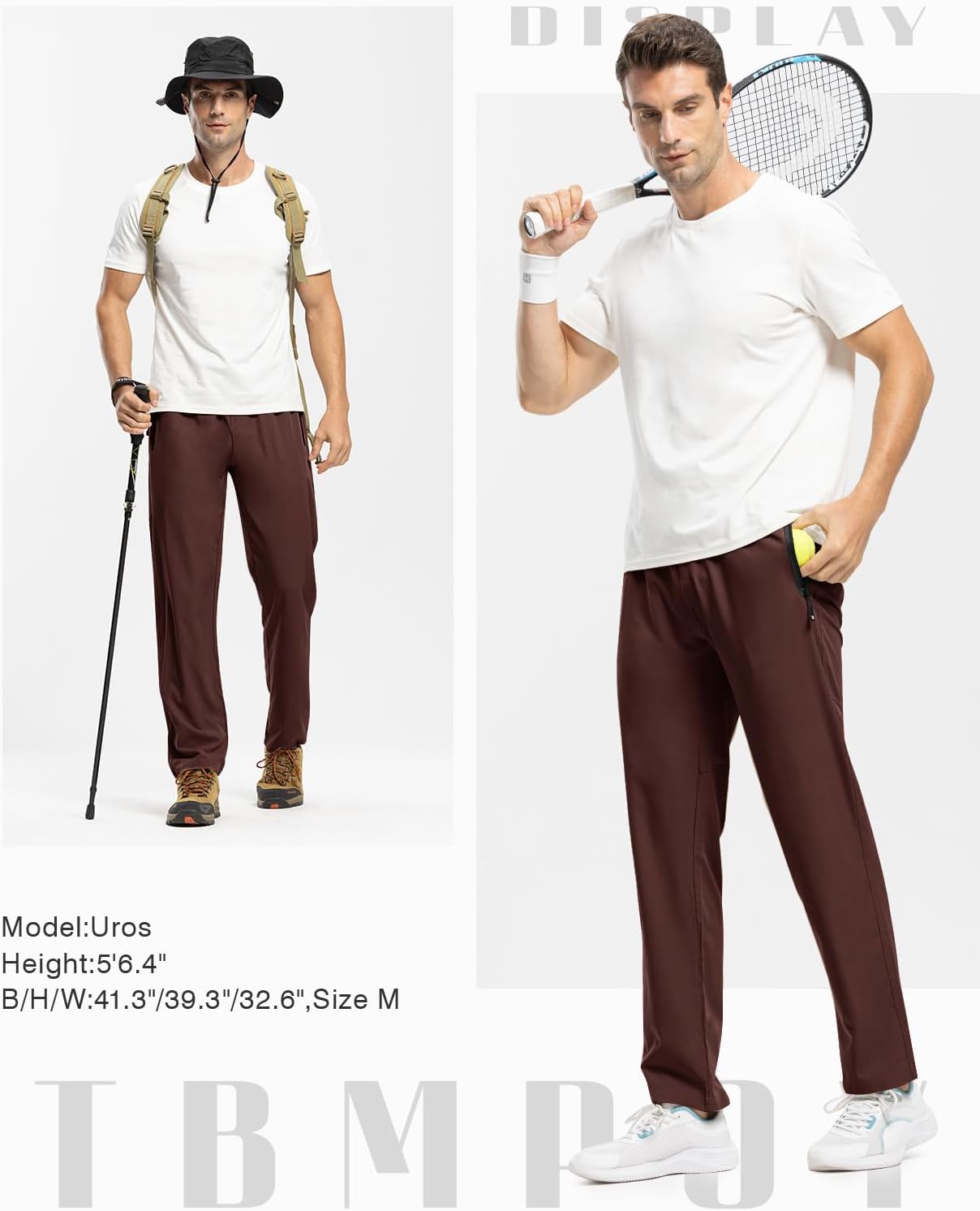 Thumbnail 6 de TBMPOY Men's Lightweight Hiking Pants with 4-Way Stretch and Zipper Pockets