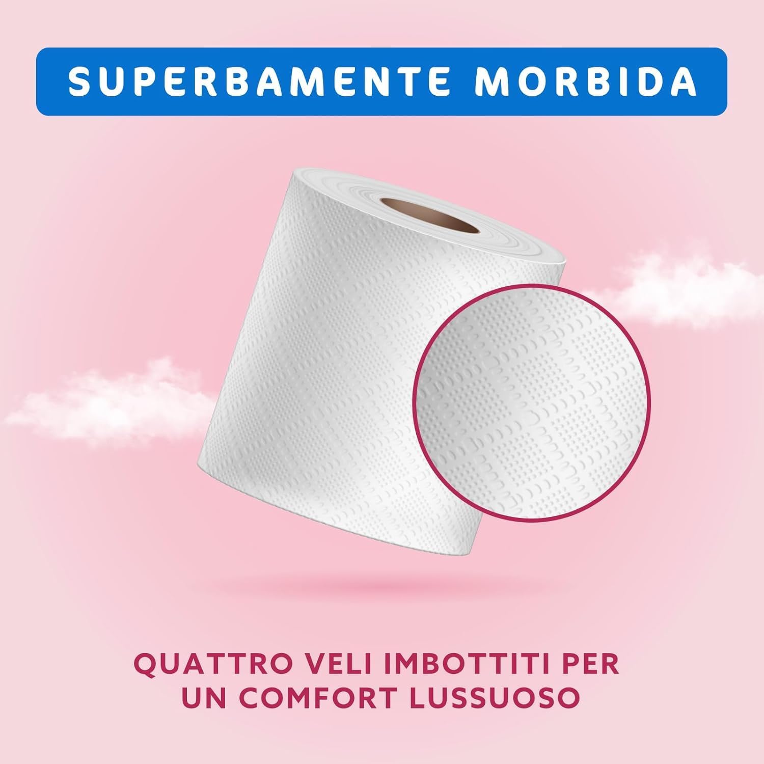 Detalle de By Amazon Carta Igienica 4 Veli Trapuntata: morbidezza di lusso per la tua casa, 36 rotoli FSC