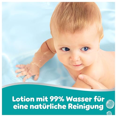 Detalle 2 de Pampers 99% Water Baby-Feuchttücher, 12x60 (720 Stück) – sanfte Reinigung ohne Alkohol