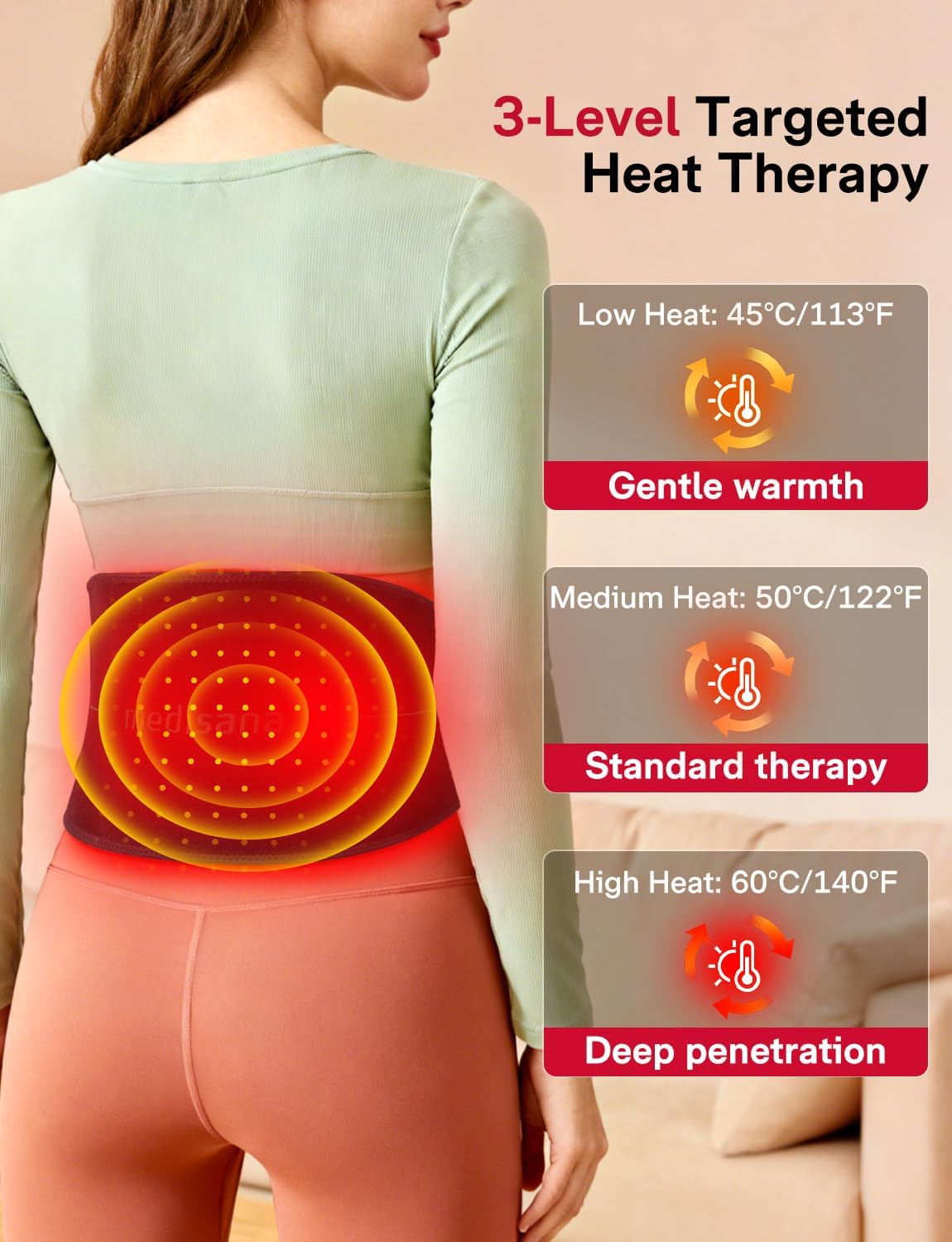 Thumbnail 5 de Medisana Red Light Therapy Belt, 5000mAh