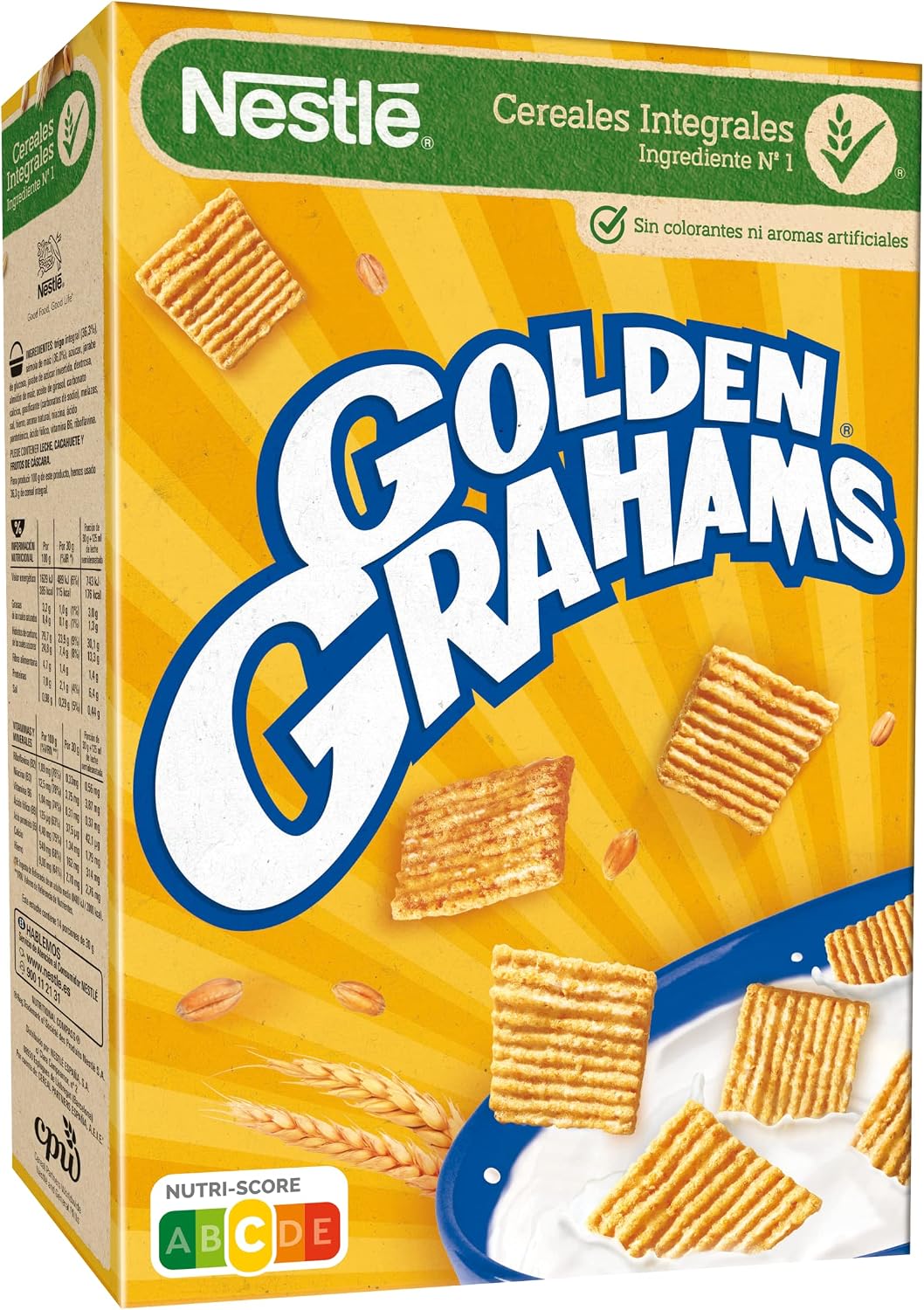 Detalle de Nestlé Golden Grahams Cereales de Trigo y Maíz 🍪 12 x 375 g