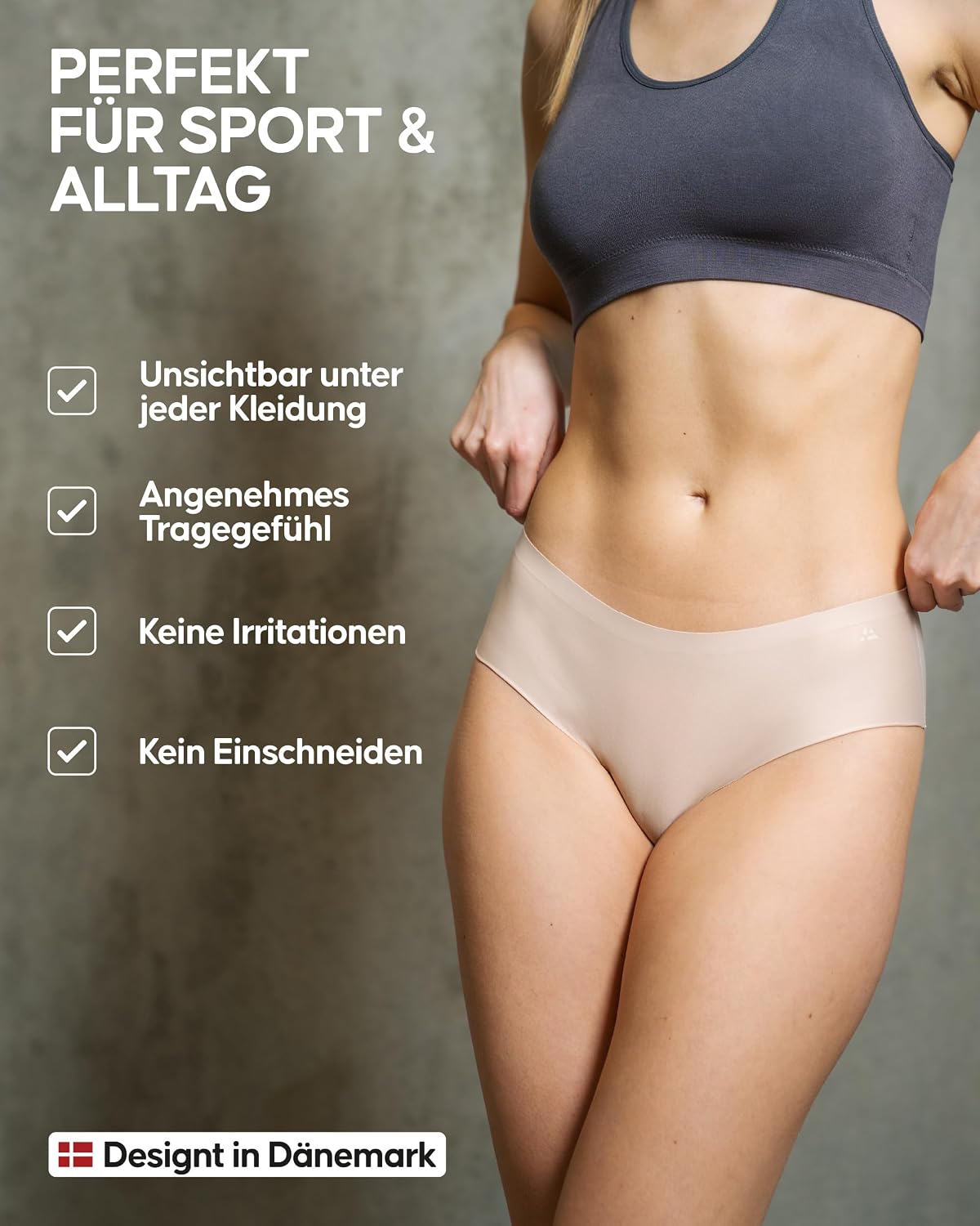 Thumbnail 2 de DANISH ENDURANCE Unsichtbare Hipster Slip Damen – Mikrofaser No-Show Unterwäsche im 3er/5er Pack