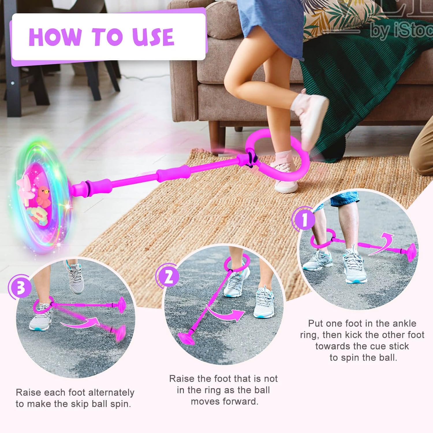 Detalle 2 de Getatoy Ankle Skip Ball for Kids