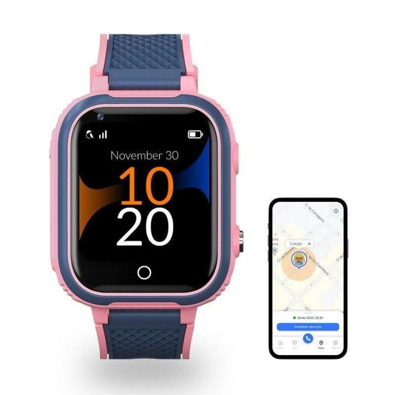 Detalle de Robin K1: Reloj GPS para Niños con Llamadas y SIM preactivada, Rosa