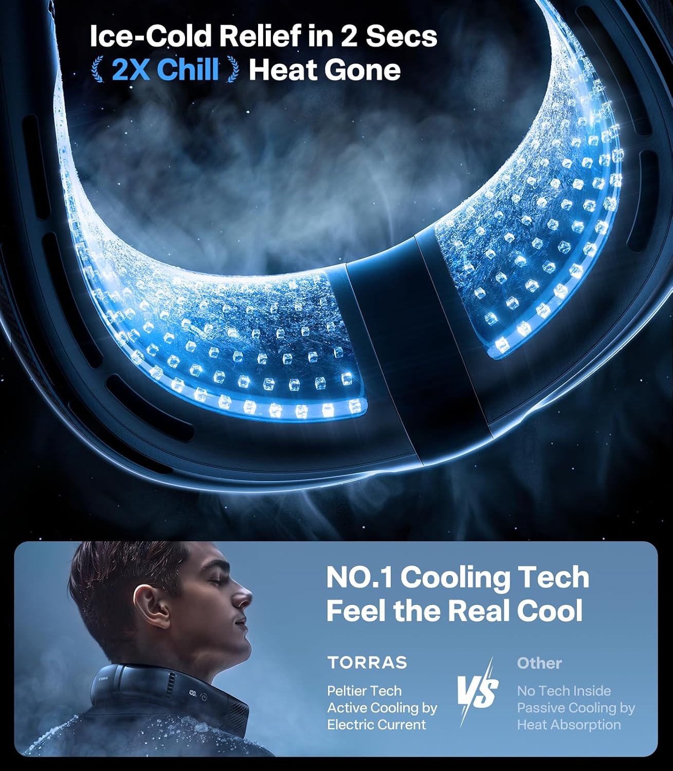 Thumbnail 3 de TORRAS COOLiFY 2S Lite Neck Air Conditioner: Hands-Free Cooling with Long Battery Life