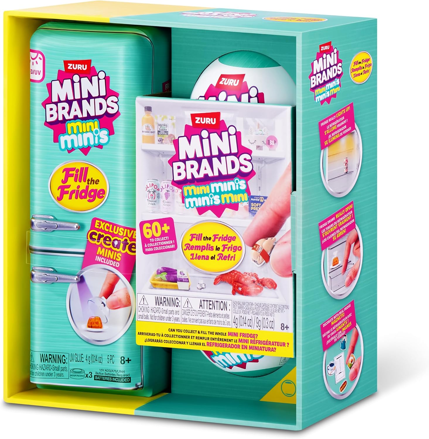 Detalle 2 de Mini Brands Juego Llena la Nevera S1 + 2 cápsulas INT: miniaturas, imanes y sorpresas para coleccionistas