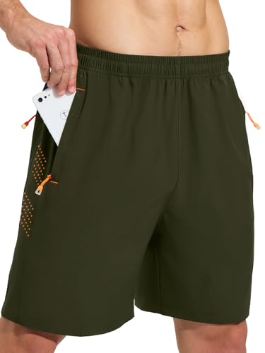 Detalle de Cimic Pantalón corto de running para hombre con bolsillos y cremallera