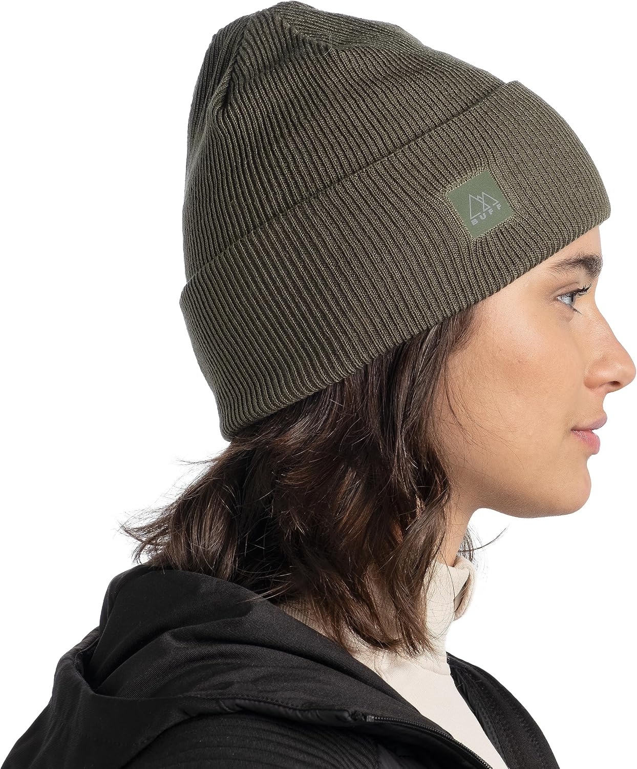 Detalle 1 de BUFF CrossKnit Beanie – dzianinowa czapka unisex z otworem na kucyk