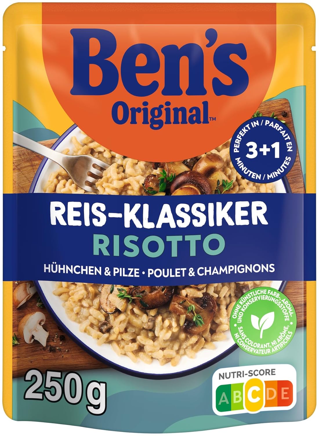 Thumbnail 1 de BEN'S ORIGINAL Fertiggericht Risotto mit Hühnchen & Pilze – 6 x 250 g