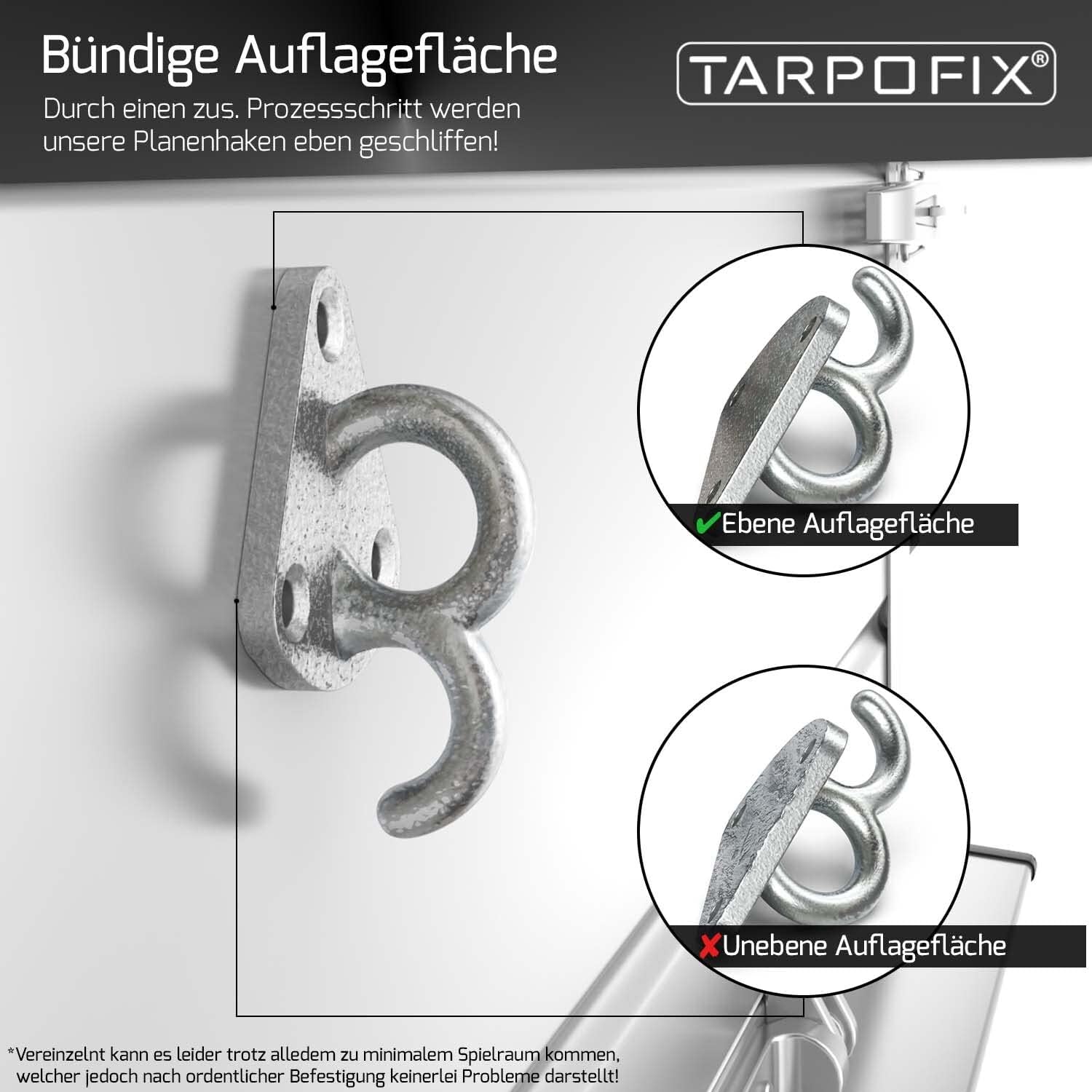 Detalle 2 de Tarpofix Dreiloch Planenhaken 10 Stück