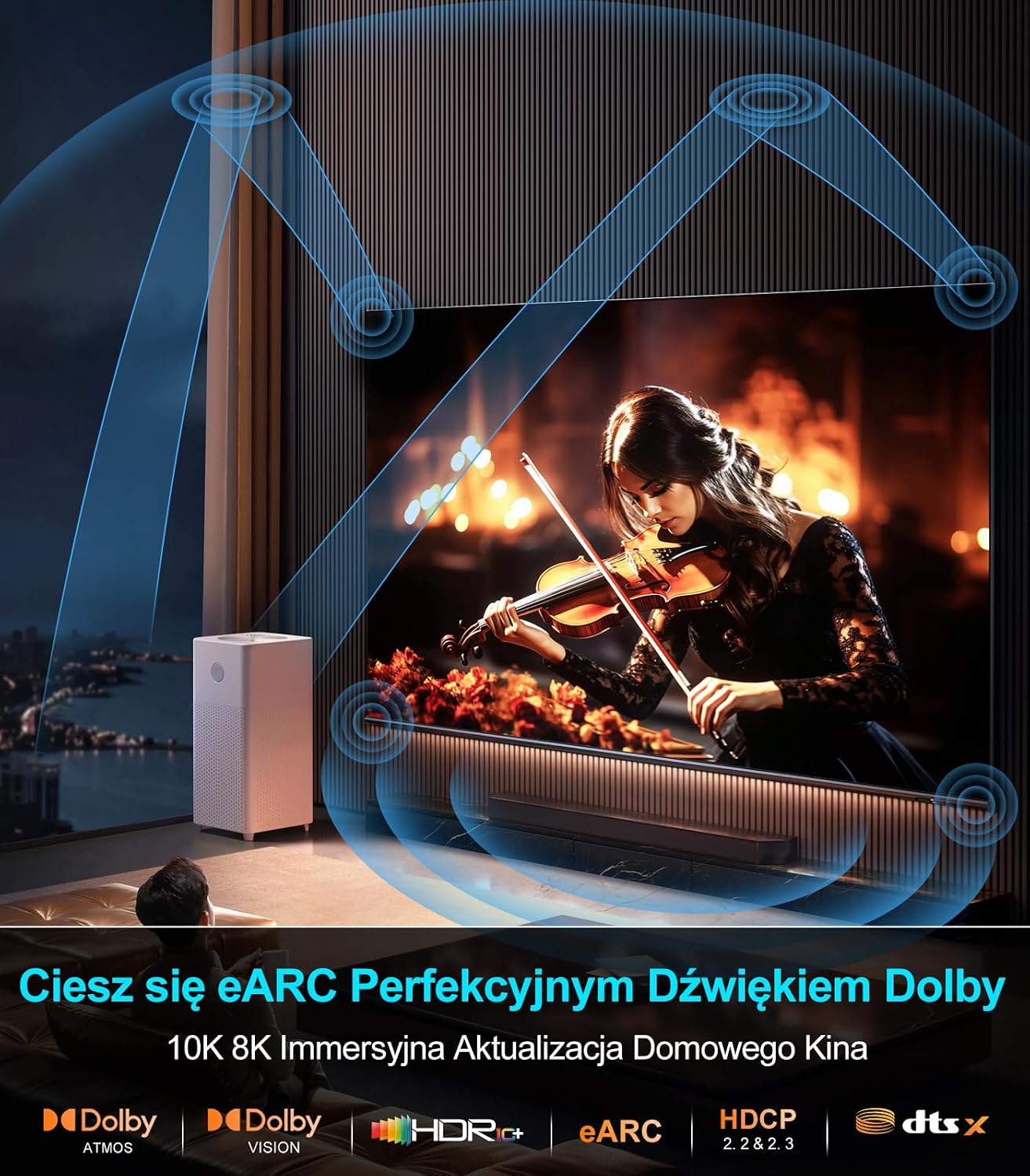 Thumbnail 6 de Sniokco 10K Cavo HDMI 2.1 48Gbps 2,5 m per TV e monitor