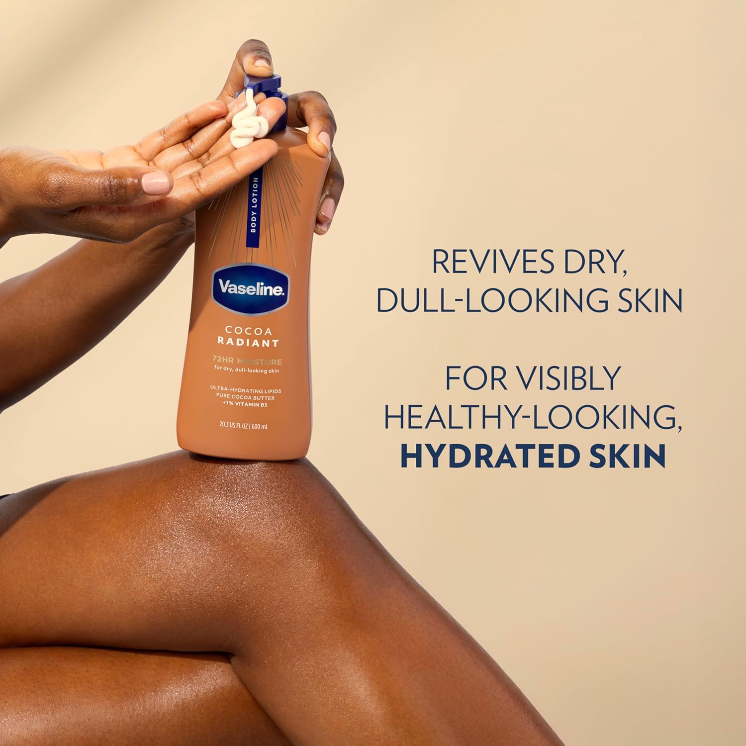 Thumbnail 5 de Vaseline Intensive Care Cocoa Radiant Body Lotion (3-count) for Dry Skin, Cocoa Butter & Ultra-Hydrating Lipids