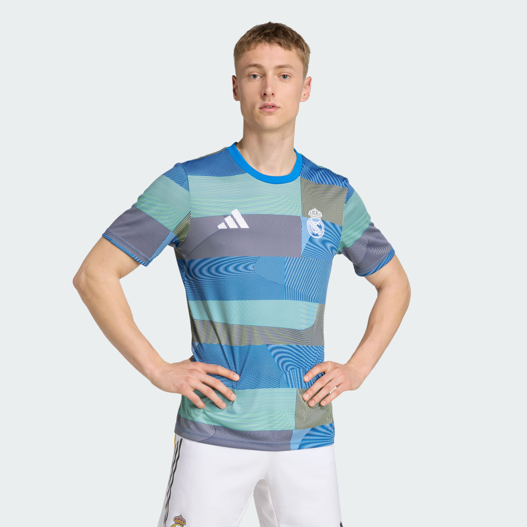 Detalle de Camiseta calentamiento Real Madrid 25/26 de Adidas