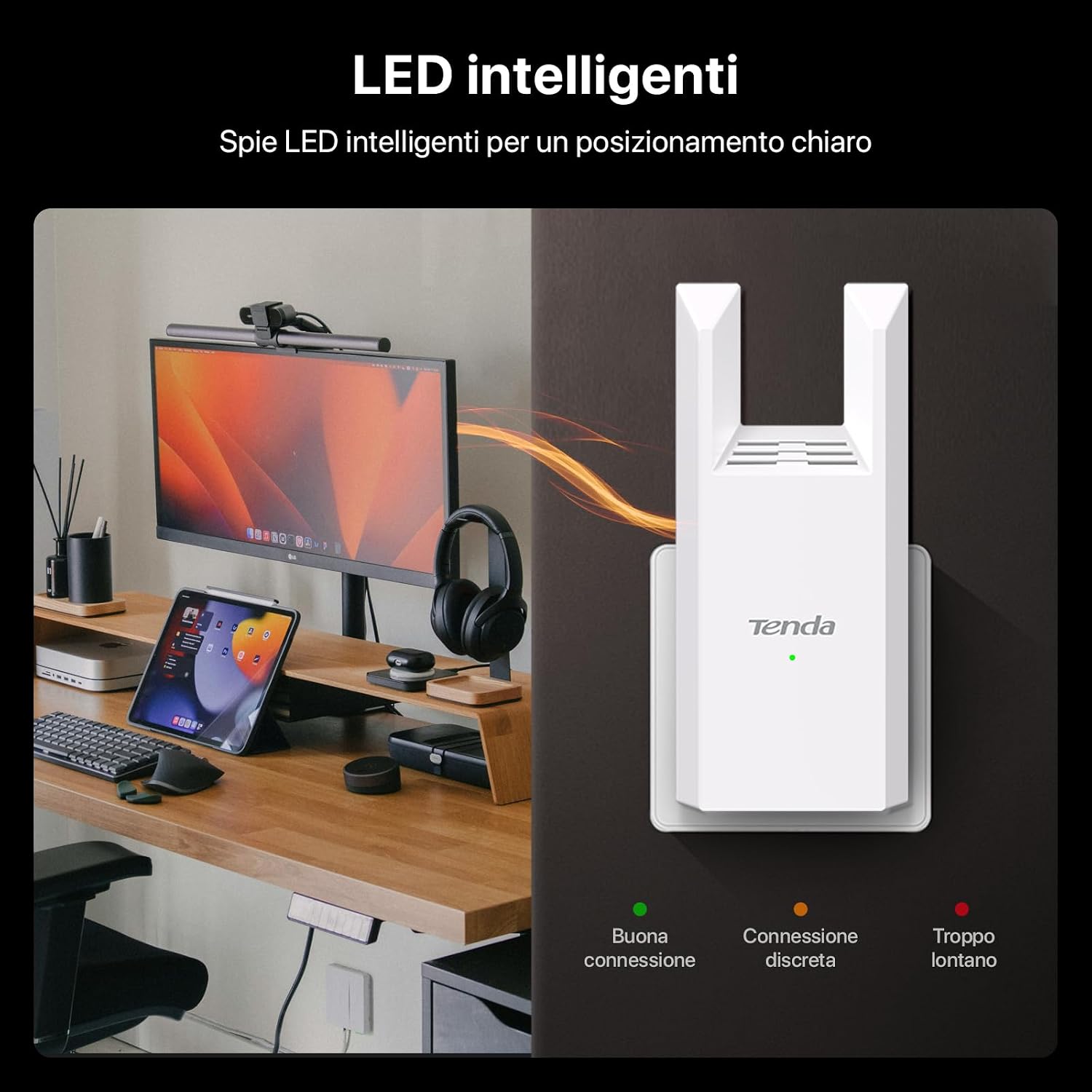 Thumbnail 4 de Ripetitore WiFi Extender e Access Point Tenda R10, 300 Mbps, Porta Ethernet, Copertura fino a 120 m²