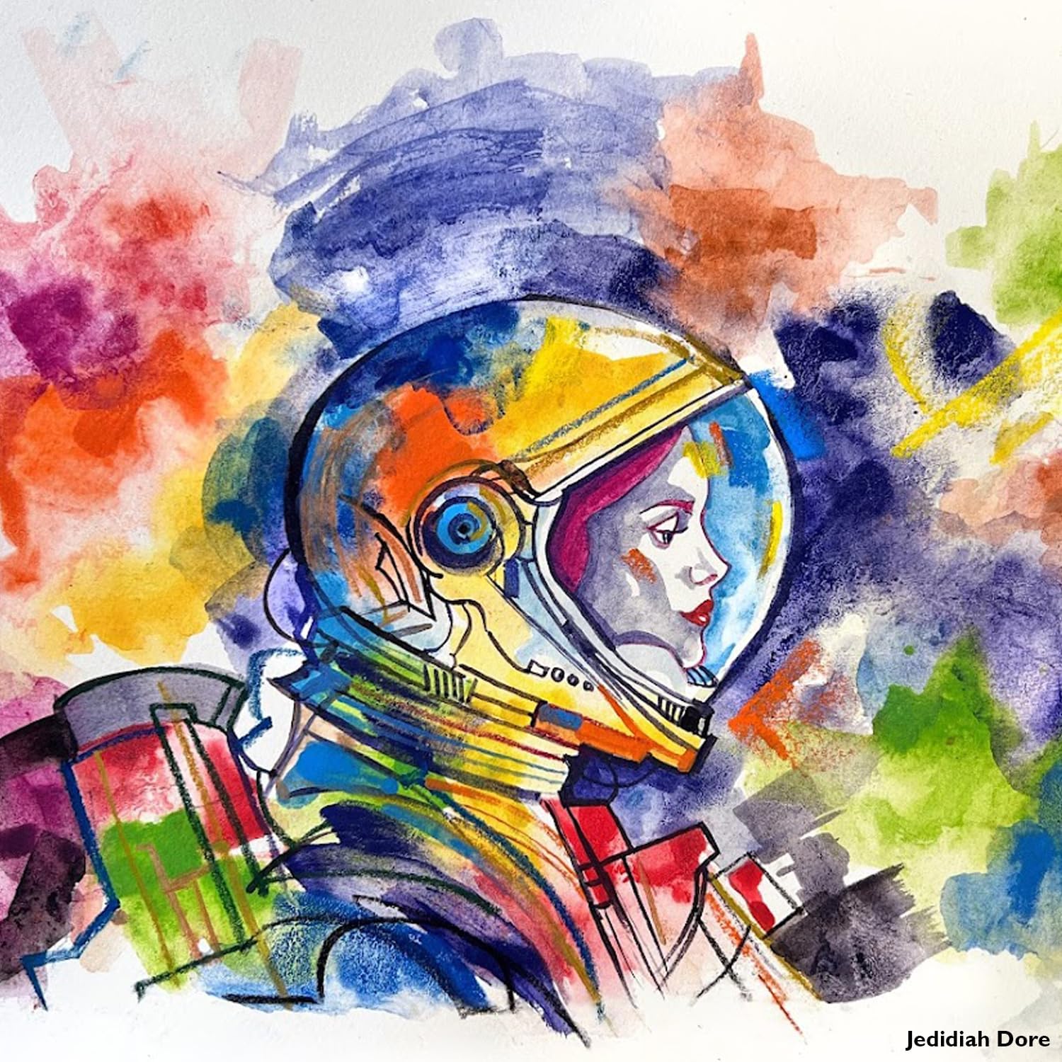 Thumbnail 6 de Derwent Inktense 12 craies aquarellables 🎨