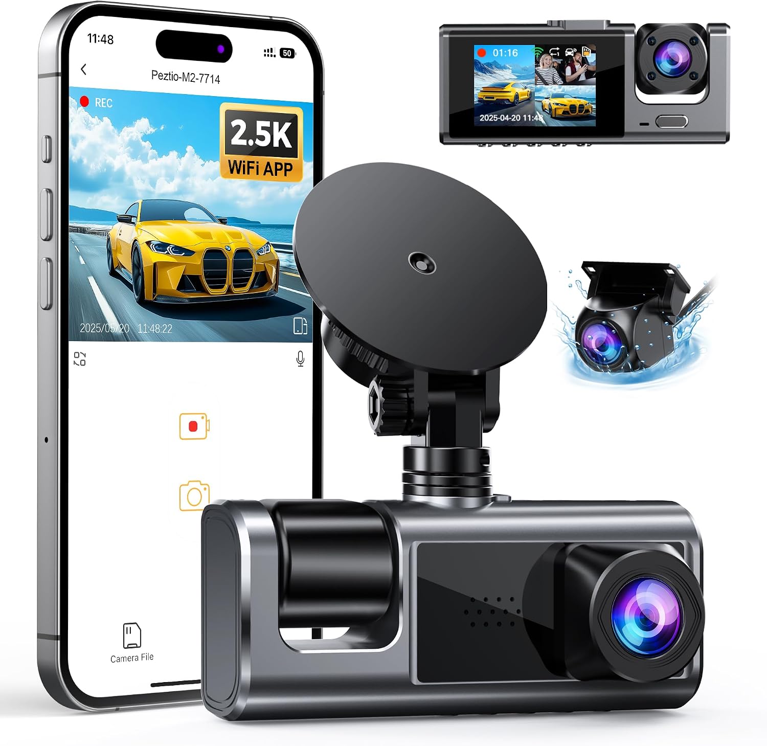 Detalle de Dash Cam with 2.5K Front Recording