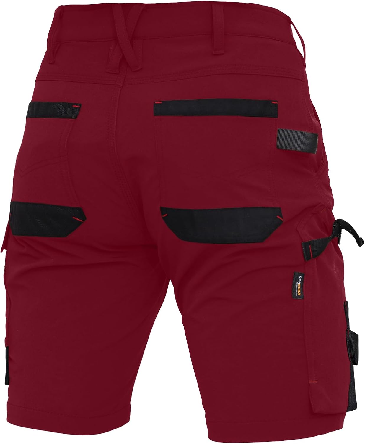 Detalle de WORK IDEA Damen Slim-Fit Stretch Arbeitsshorts – strapazierfähig, flexibel und stilvoll