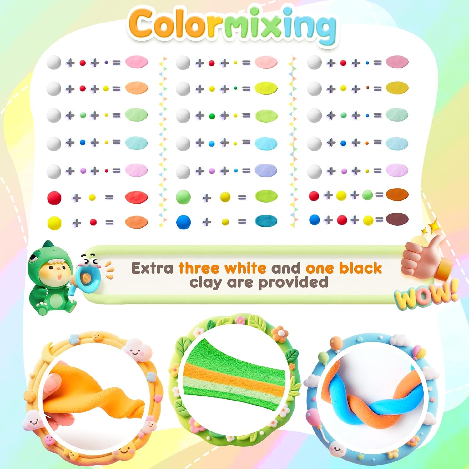 Thumbnail 6 de Bridokit Modelliermasse Lufttrocknend 60 Packungen